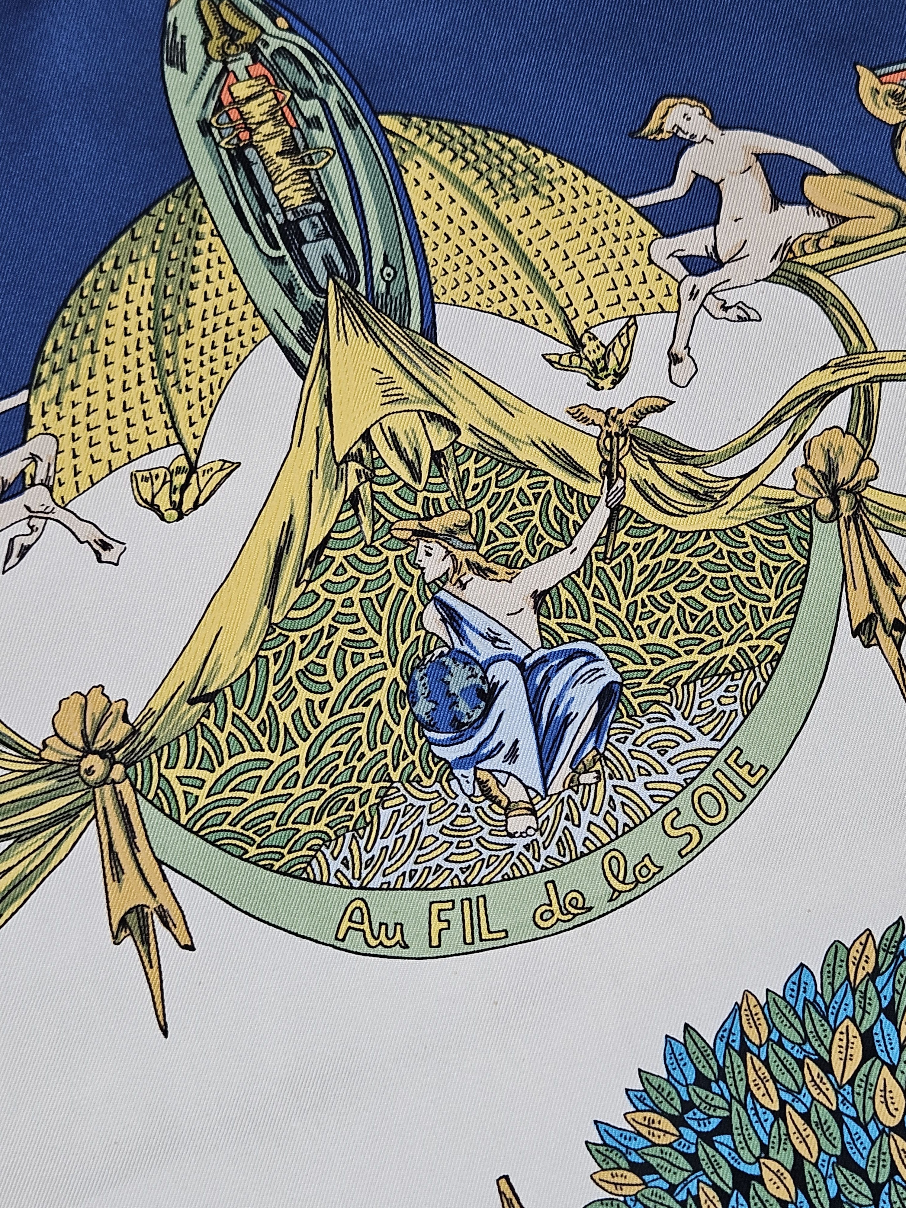 Hermes Hermes Au fil de la Soie silk scarf Size ONE SIZE - 5 Thumbnail