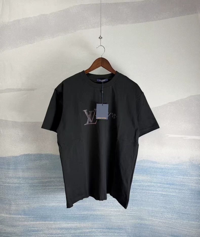 Louis Vuitton Black Gradient Short Sleeve Shirt-dmc