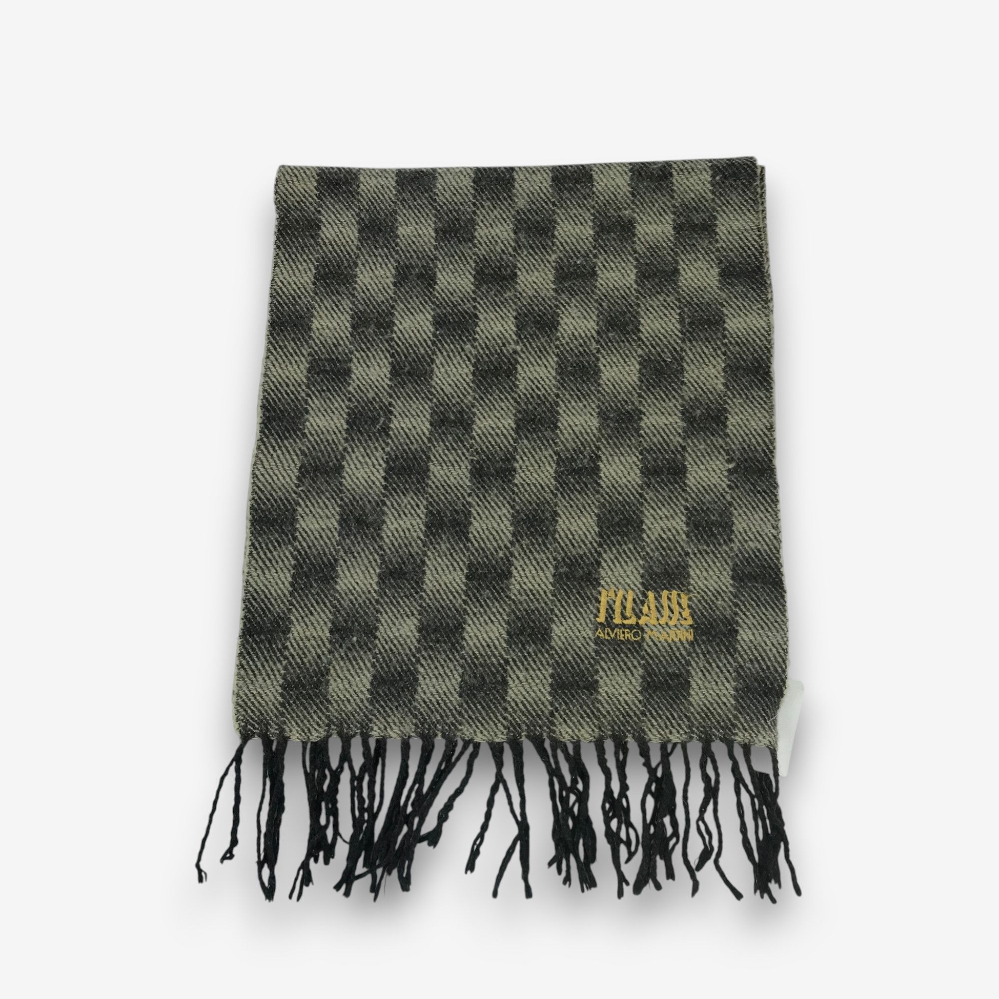 Alviero Martini Vintage Alviero Martini Scarf Muffler Check Wool Scarves Size ONE SIZE - 2 Thumbnail