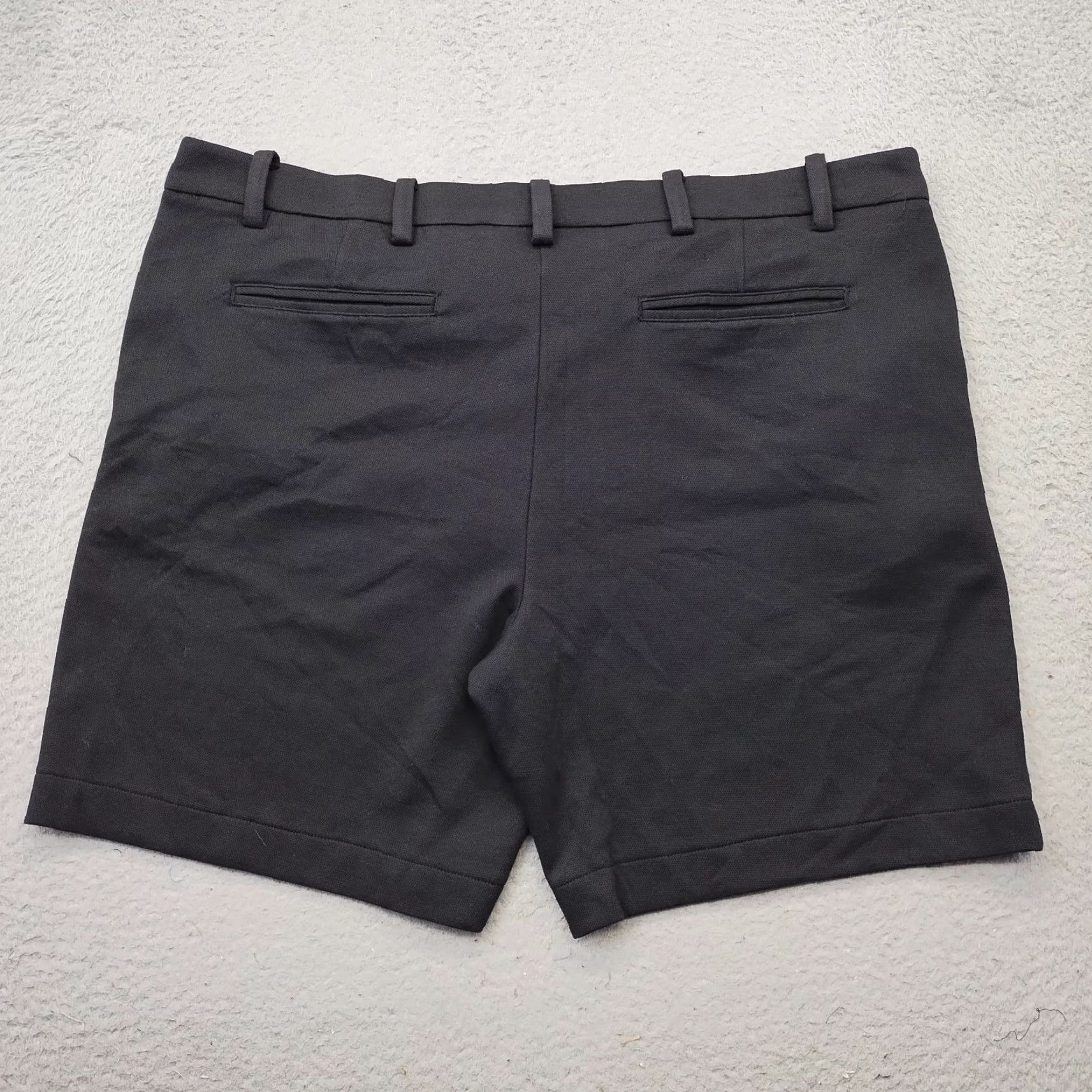 Vintage Shaquille O'Neal Bermuda Shorts Men 50 Black Dark Wash Stretch Pockets Slashed Cotton Polyester Bermuda Shorts Mens 50 Black stretch pockets dark wash Size US 34 / EU 50 - 2 Thumbnail