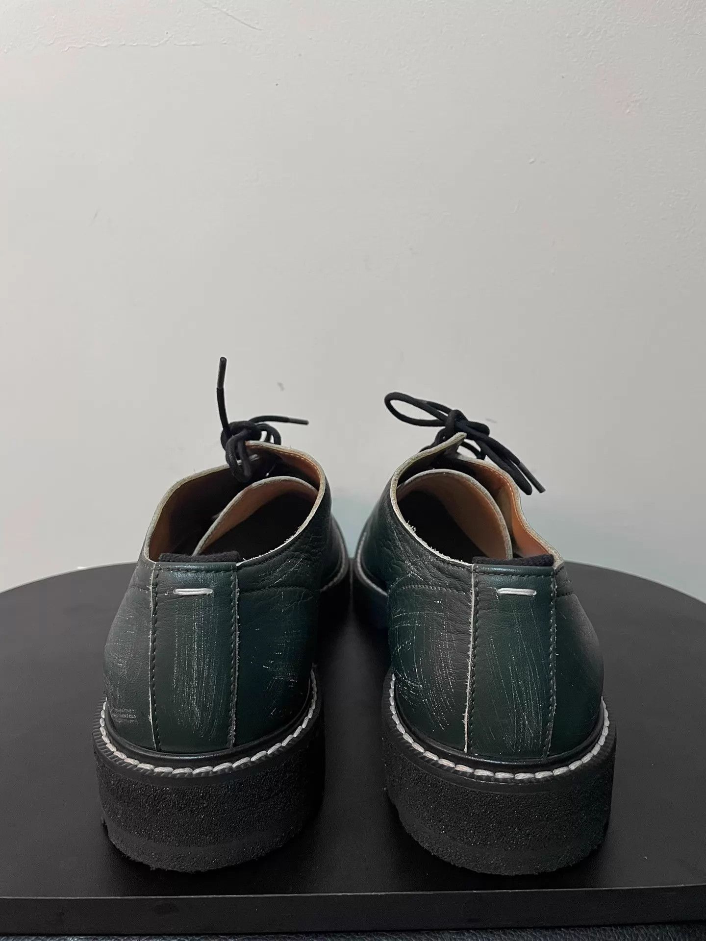Maison Margiela Maison Margiela Vintage Dark Green Distressed Derby 43 Size US 10 / EU 43 - 3 Thumbnail