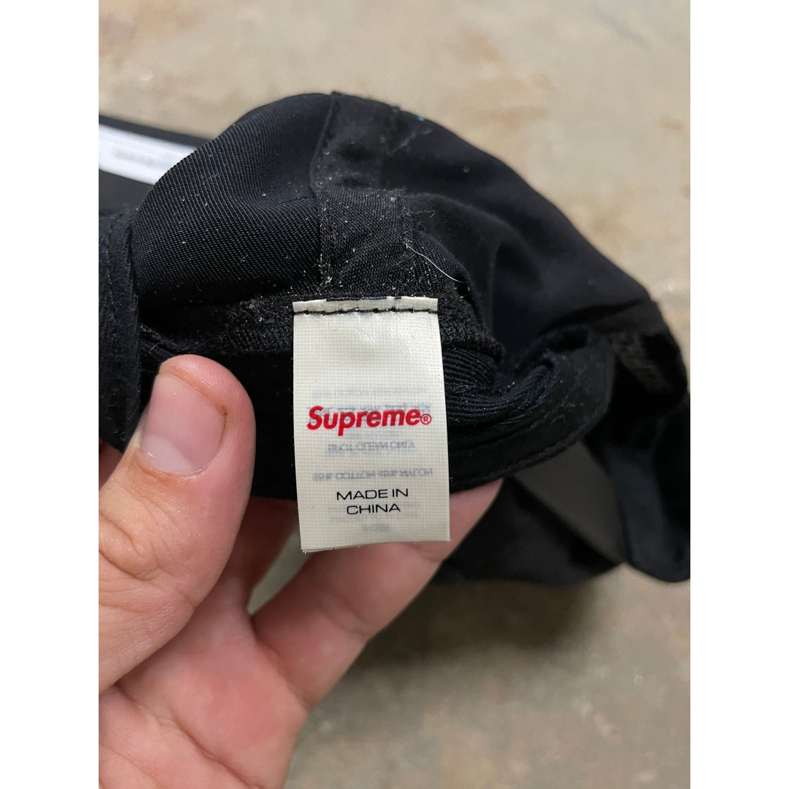 Supreme Supreme Poem Hat Black Red Used OS Size ONE SIZE - 3 Thumbnail