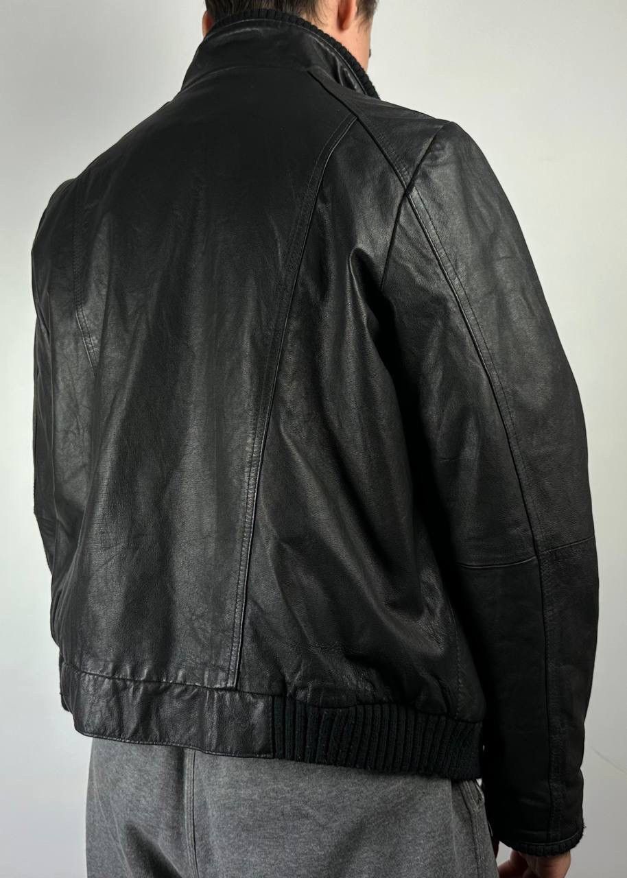 Genuine Leather × Vintage Vintage leather jacket Ellos 90s size Medium Size US M / EU 48-50 / 2 - 3 Thumbnail