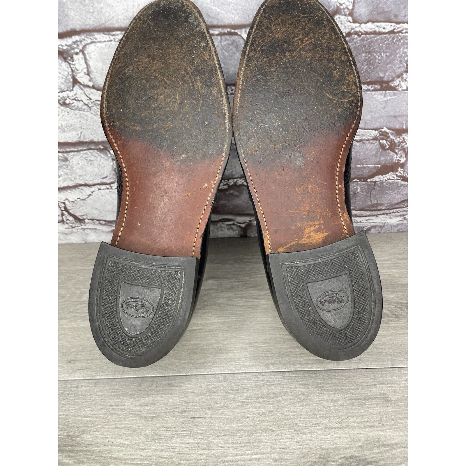 JOHN LAWRENCE SULLIVAN O'Sullivan Black Leather Wingtip VTG Loafers Dress Shoes Men Size US 12 / EU 45 - 9 Thumbnail