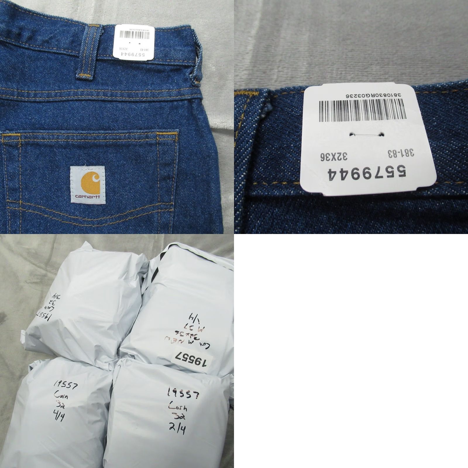 Carhartt VINTAGE: Carhartt Work Pants Mens 32x36 Dark Jeans Relaxed Fit Denim Straight Rugged NEW Size US 32 / EU 48 - 9 Thumbnail