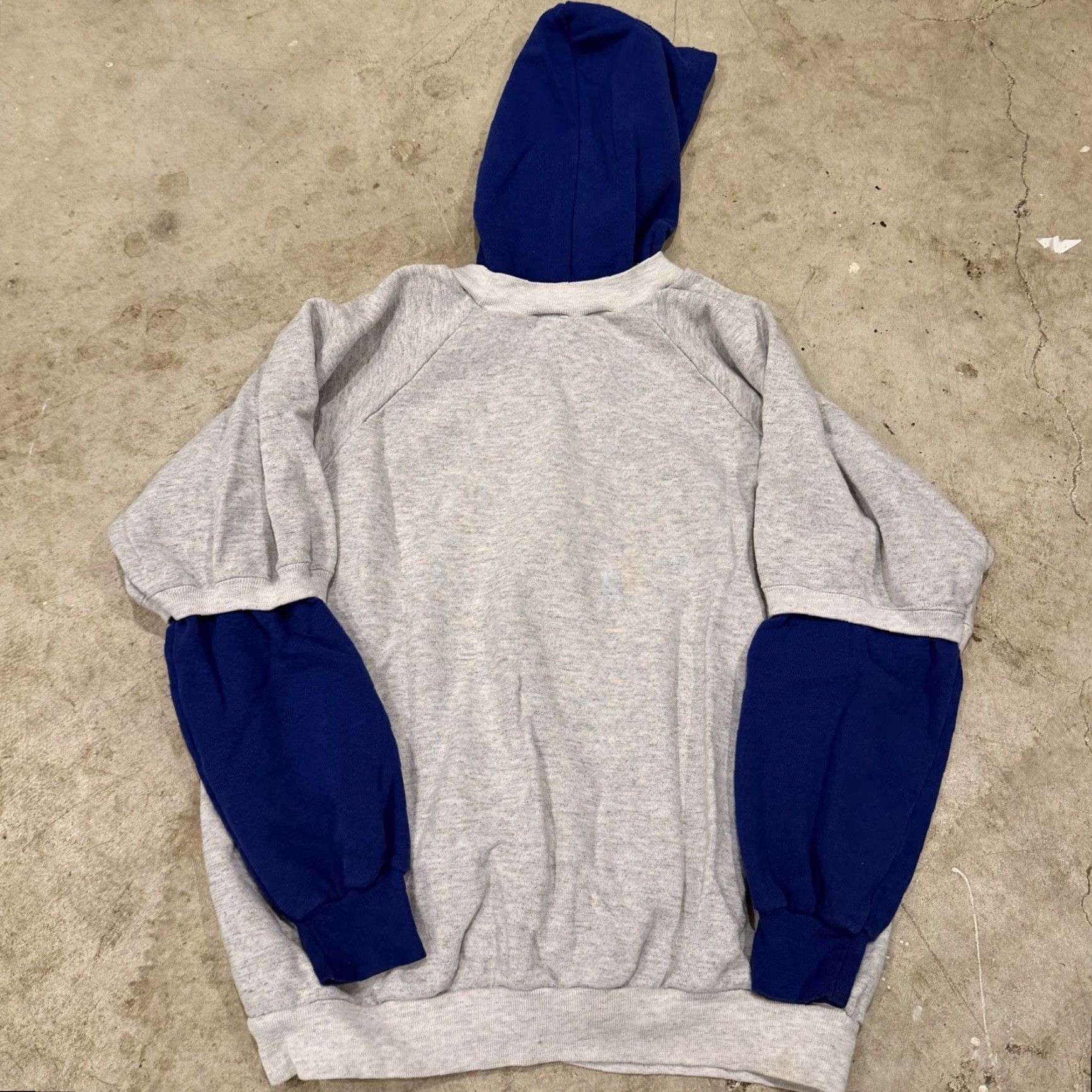 Champion VINTAGE Hoodie USA Champions Layered Mens M Gray 80s USA Made Size US M / EU 48-50 / 2 - 2 Thumbnail