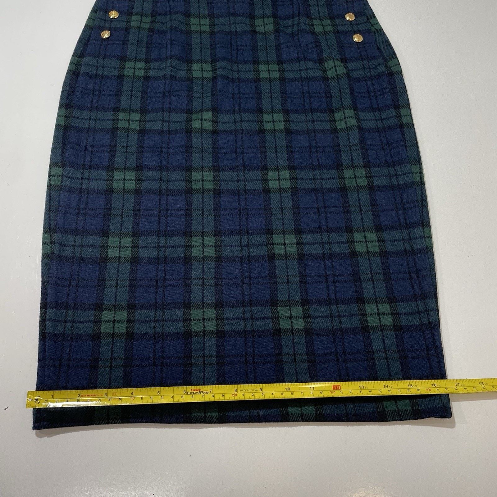 Lauren Ralph Lauren LAUREN RALPH LAUREN Plaid Jacquard Midi Pencil Skirt Side M Size 30" / US 8 / IT 44 - 5 Thumbnail