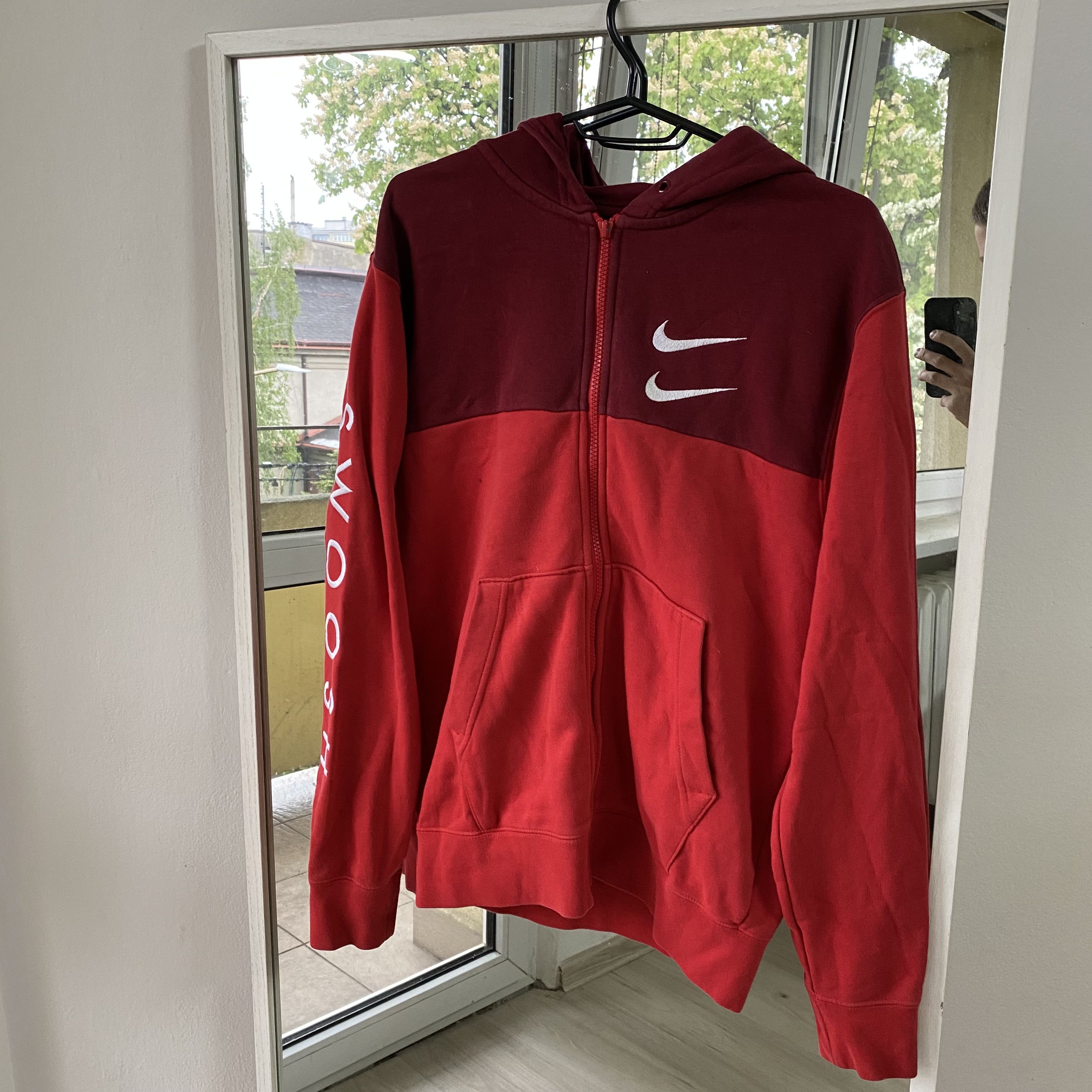 Nike Streetwear Hoodie nike double swoosh center logo Grailed