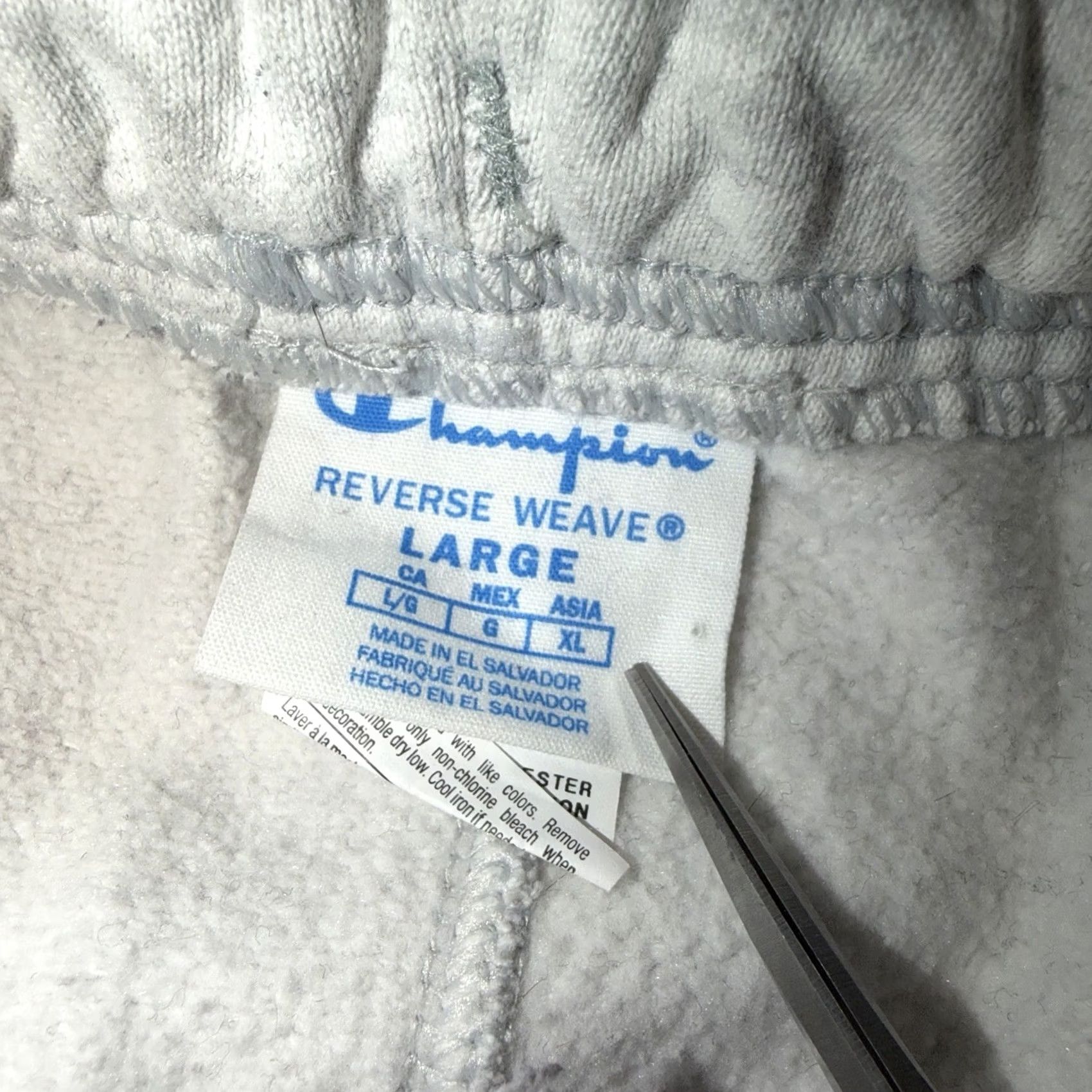 Champion VINTAGE Champion Reverse Weave Mens Grey Y2K Sweatpants Large Size Regular Pants Grey Size US 33 - 5 Thumbnail