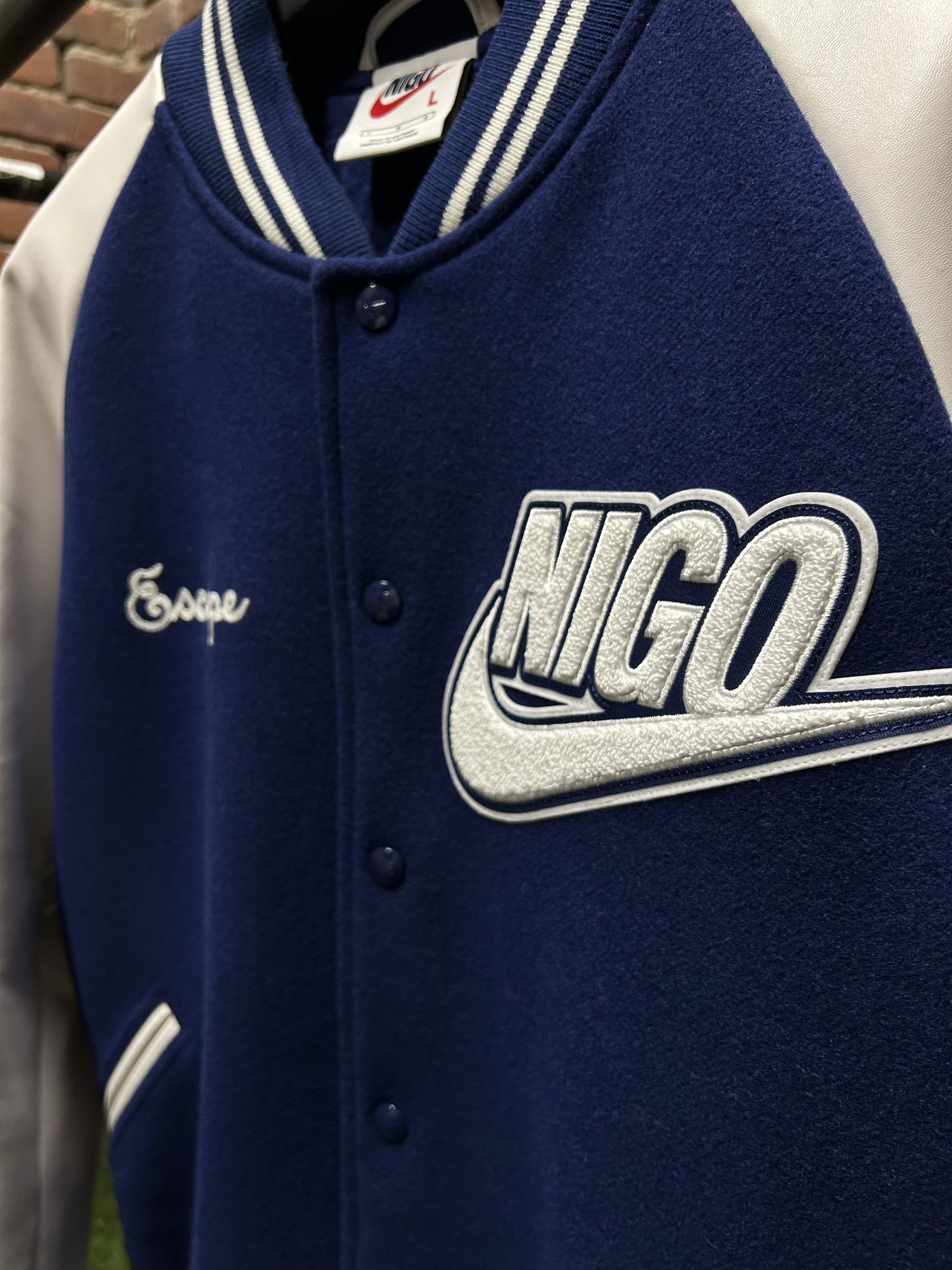 Nigo × Nike NIGO x Nike Varsity Jacket Size US L / EU 52-54 / 3 - 3 Thumbnail