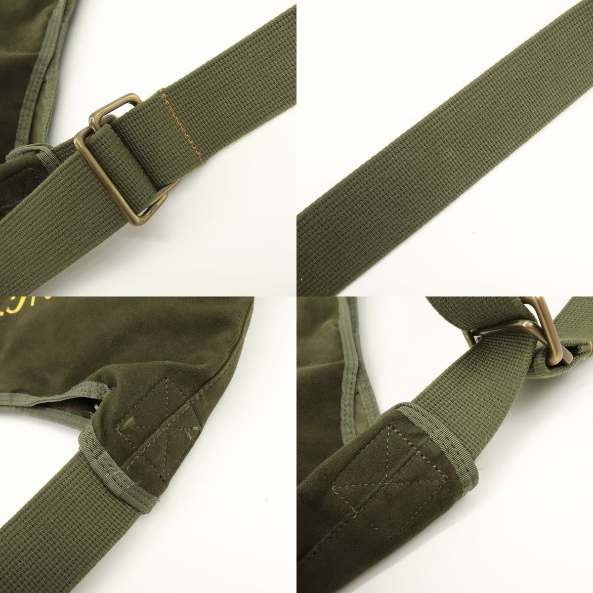 Huntington Hunting World Logo Canvas Crossbody Bag Green Size ONE SIZE - 4 Thumbnail