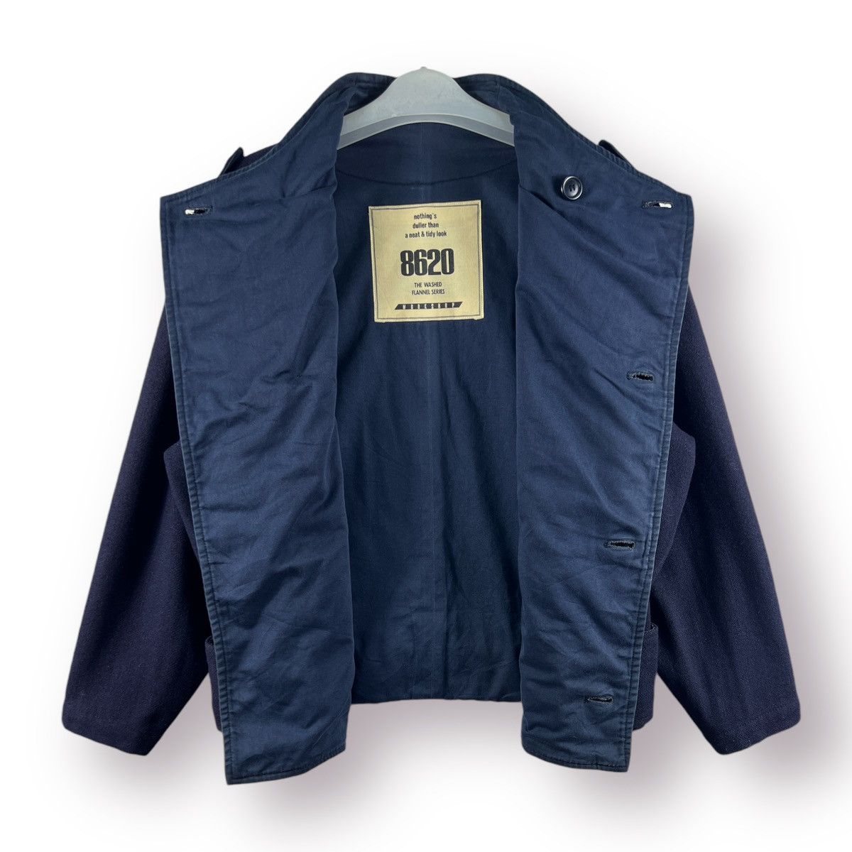 Y's 🔥 Yohji Yamamoto 8620 Workshop Washed Flannel Avant Garde Size US L / EU 52-54 / 3 - 9 Thumbnail