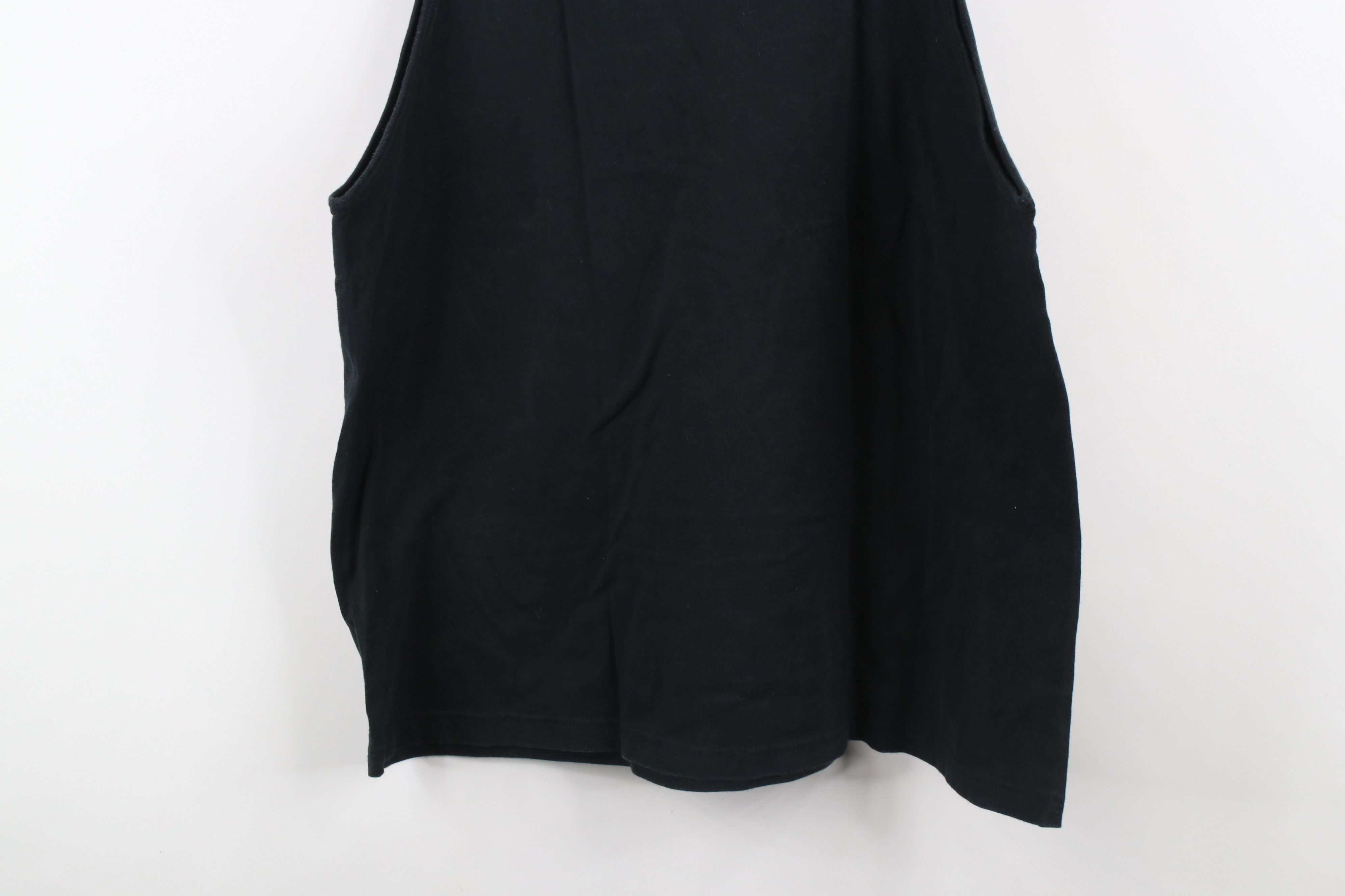 Vintage Vintage 90s Streetwear Blank Tank Top T-Shirt Black Cotton Size US L / EU 52-54 / 3 - 8 Thumbnail