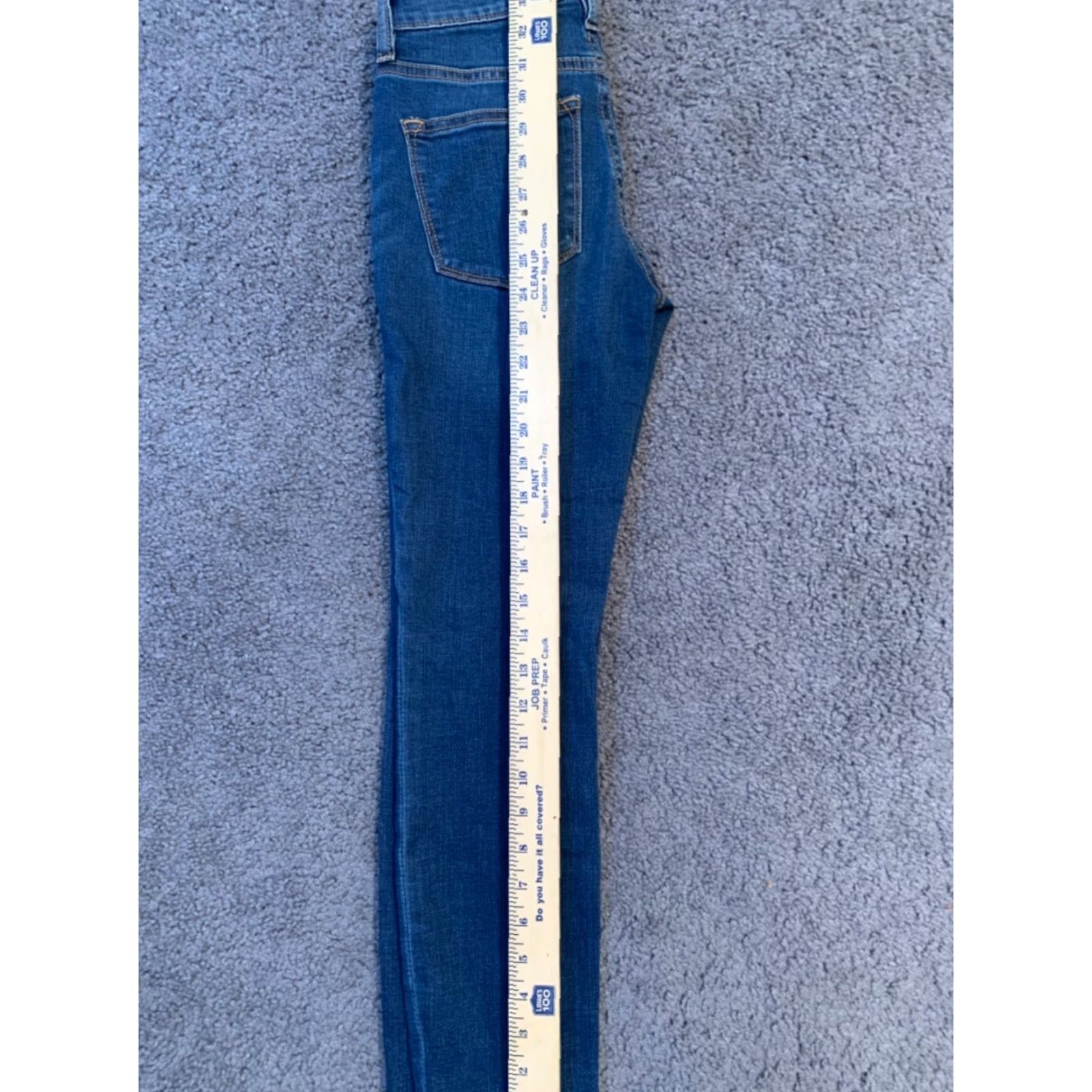 J.Crew J.CREW Mercantile Womens Pants Skinny Blue 24 Solid Zipper Stretch Inseam 26 Dress/Business Casual Formal Wedding Size 42" / US 20 - 5 Thumbnail