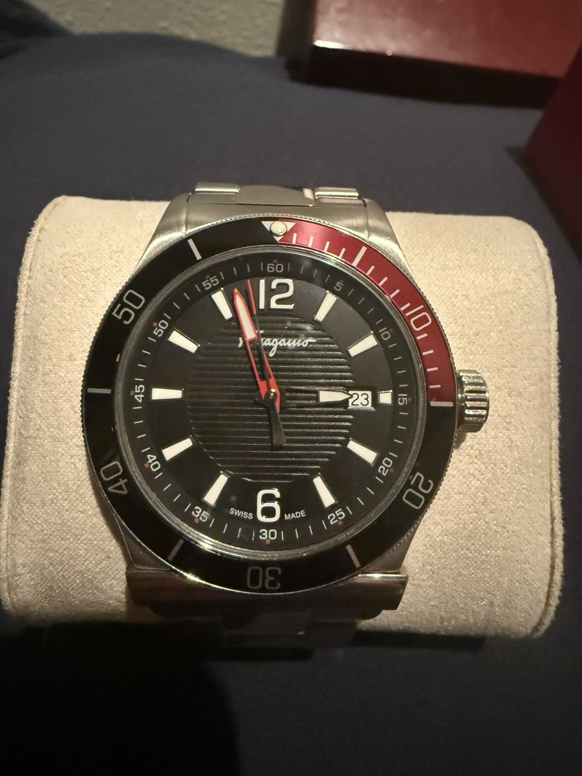 Salvatore Ferragamo Salvatore Ferragamo Stainless Steel Black/Red Watch Size ONE SIZE - 3 Thumbnail