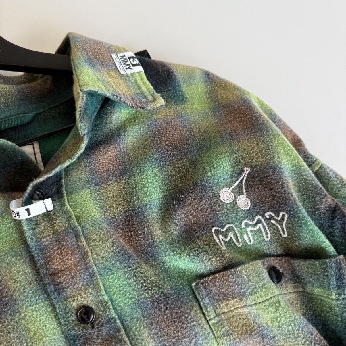 Maison MIHARA YASUHIRO MMY Green Flannel L/S Shirt Size US M / EU 48-50 / 2 - 5 Thumbnail