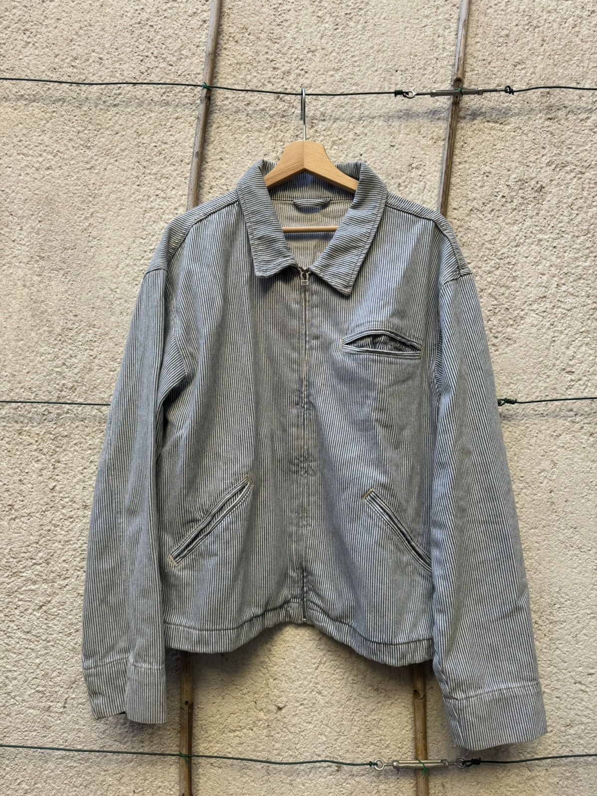 Vintage Vintage pinstripe jacket Size US XL / EU 56 / 4 - 1 Thumbnail