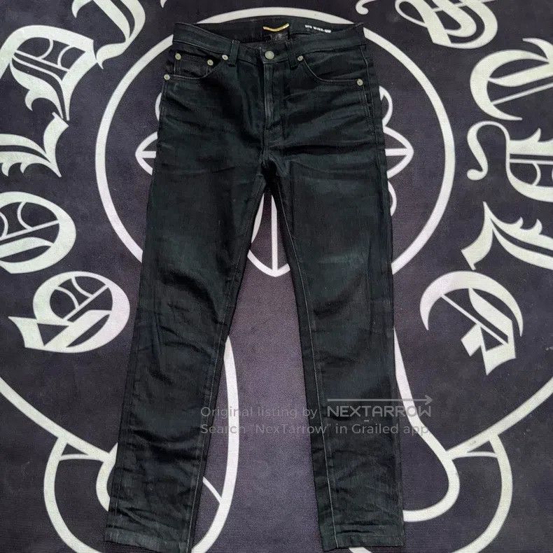 Saint Laurent Paris Saint Laurent Paris Waxed Basic Denim Jeans Size US 27 - 1 Thumbnail