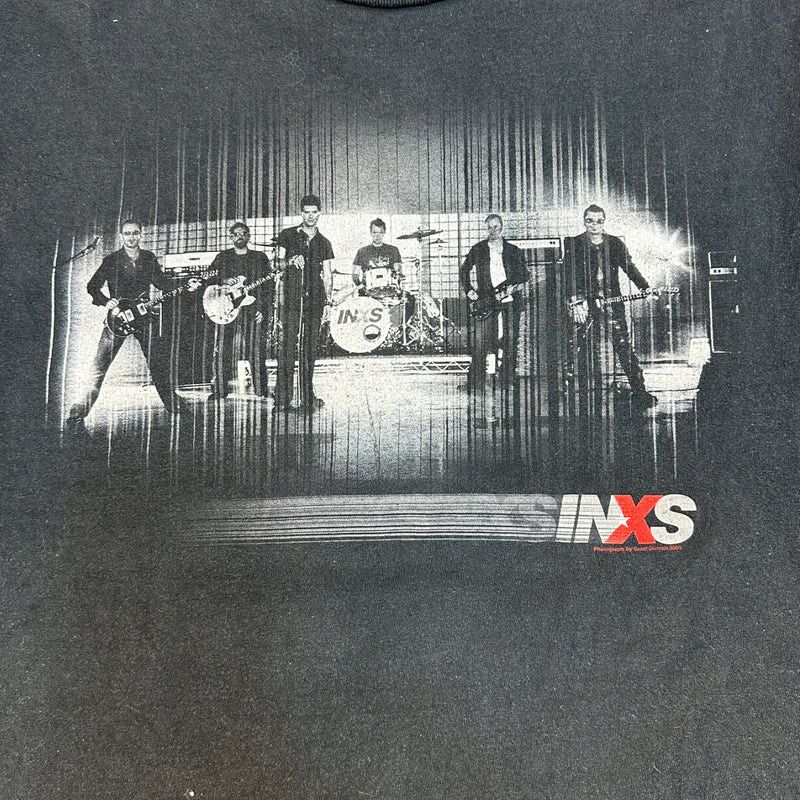 VINTAGE INXS TOUR TEE BLACK