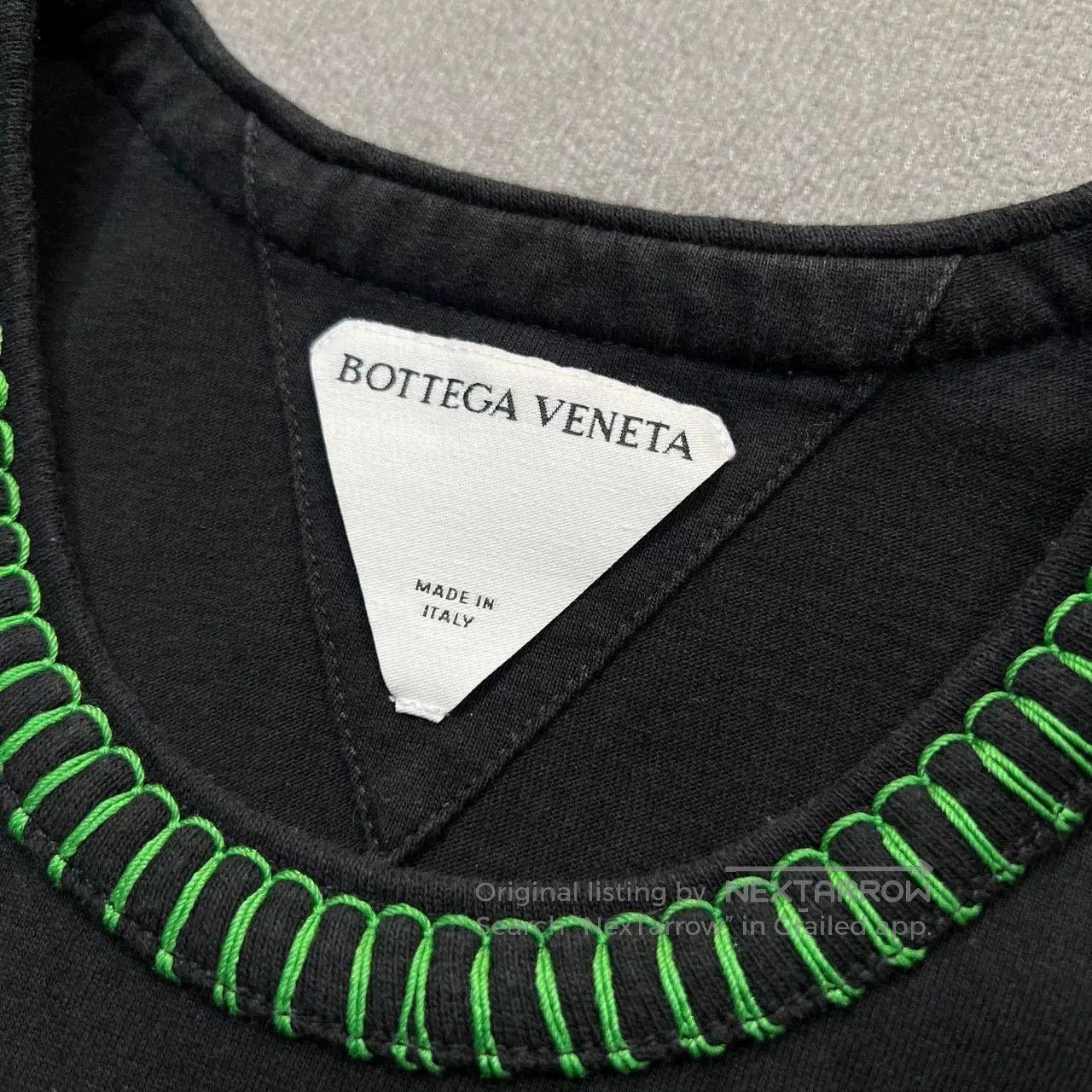Bottega Veneta Bottega Veneta Black Green Stitch Tee. Size US M / EU 48-50 / 2 - 3 Thumbnail