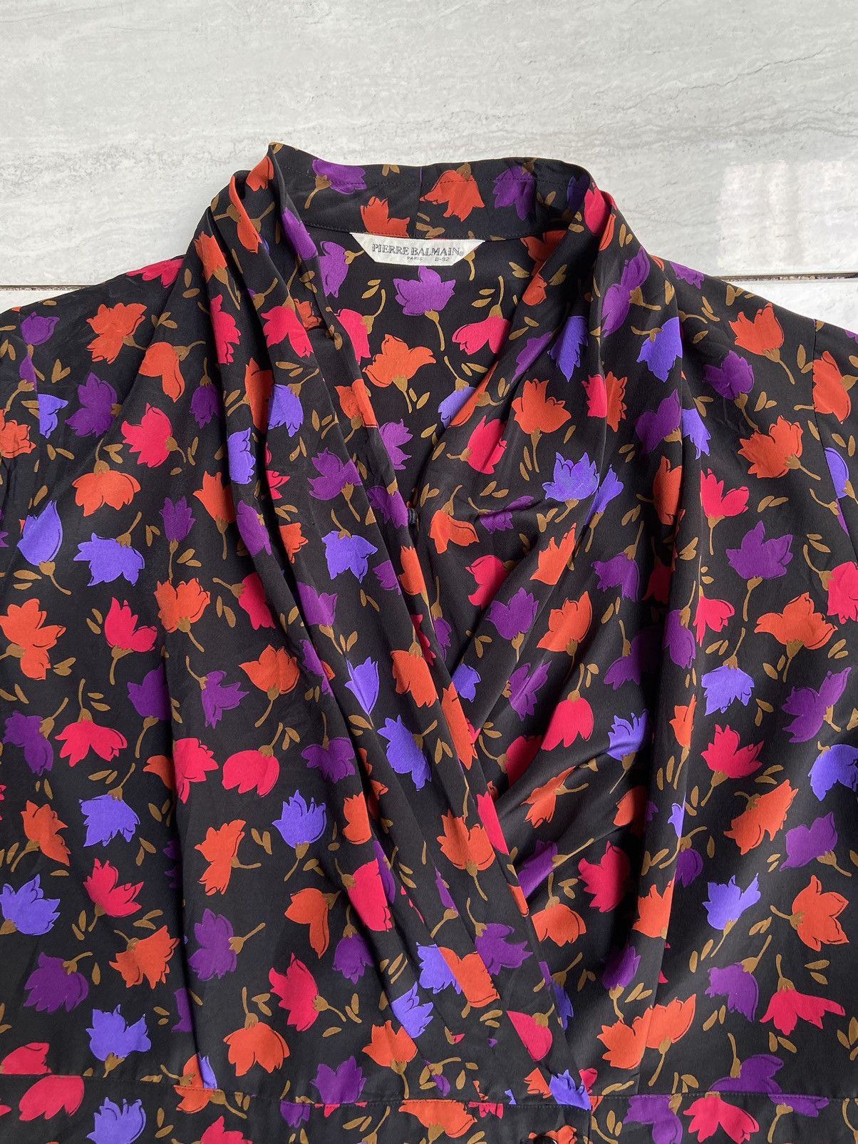 Pierre Balmain PIERRE BALMAIN Flower Motive Blouse Size M / US 6-8 / IT 42-44 - 7 Thumbnail