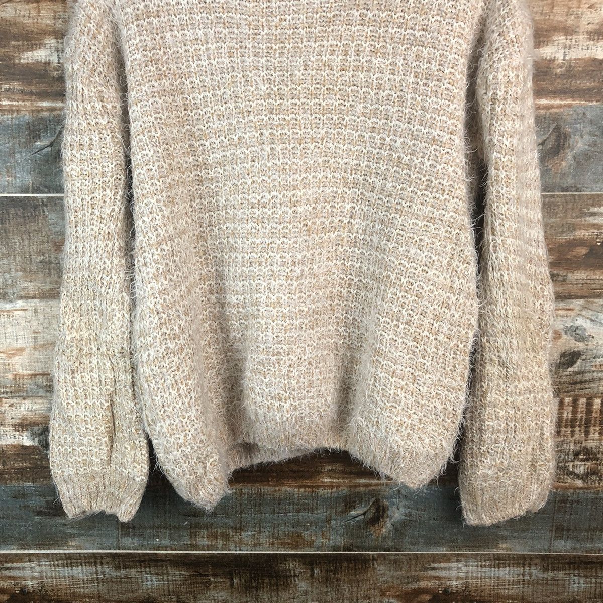 Homespun Knitwear DLL Park Girl Brown shaggy fur Mohair Knitwear #C375 Size M / US 6-8 / IT 42-44 - 14 Thumbnail