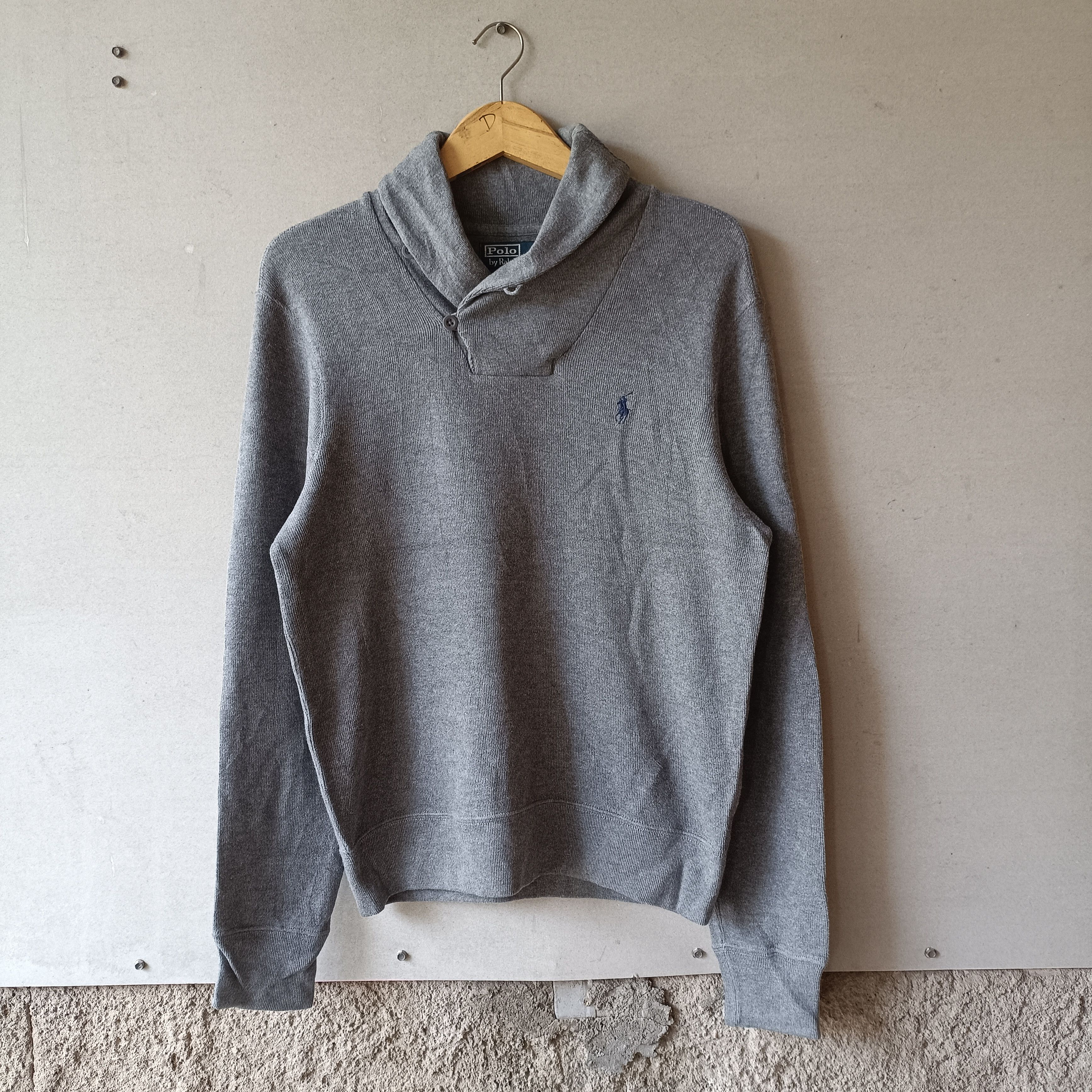 Polo Ralph Lauren Vintage Polo Ralph Lauren Shawl Collar Sweatshirt Size US S / EU 44-46 / 1 - 1 Thumbnail
