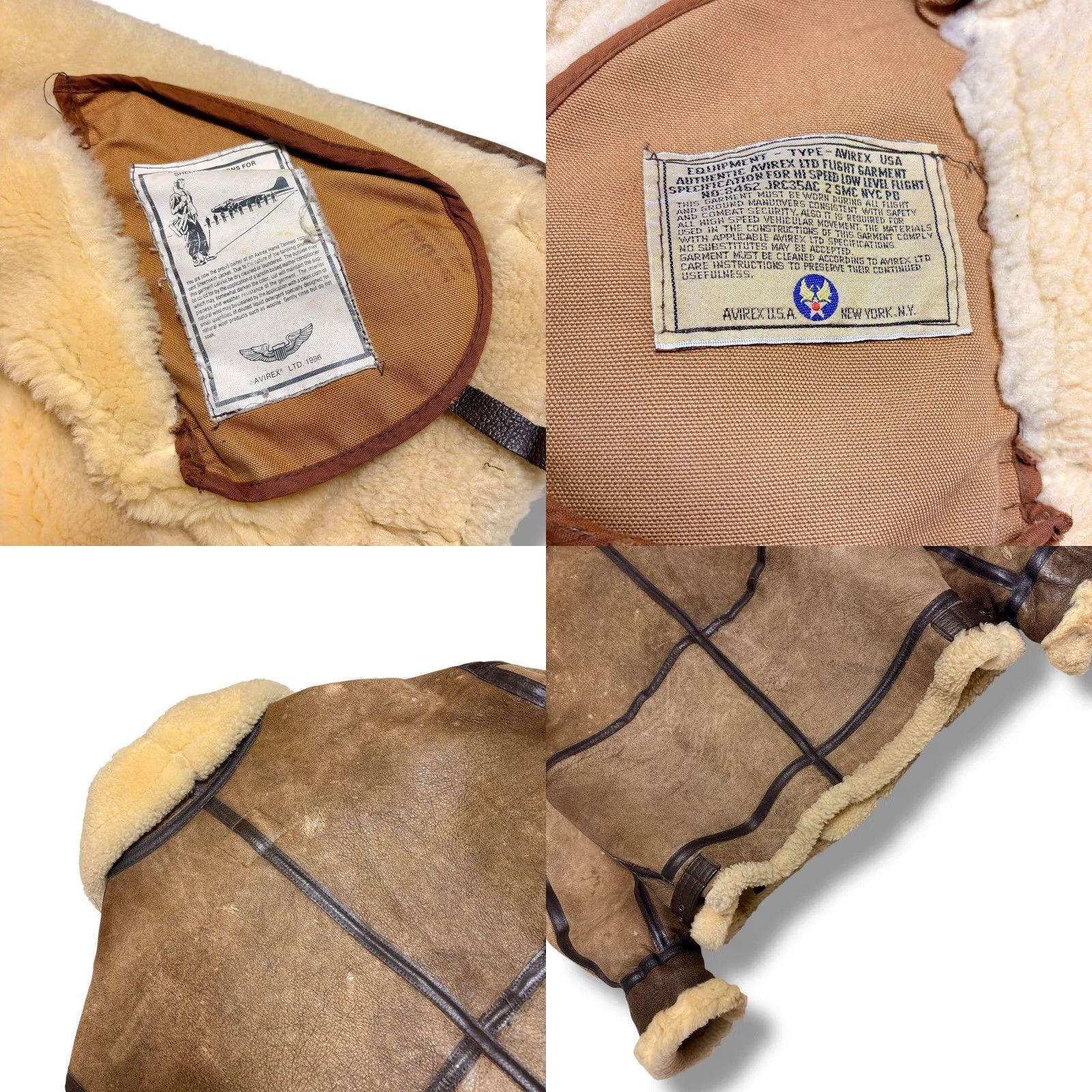 Avirex AVIREX Leather B-3 Flight Jacket Size 40 Light Brown Mens Jacket 40 Leather USA Gloves? Size US XXS / EU 40 - 8 Thumbnail