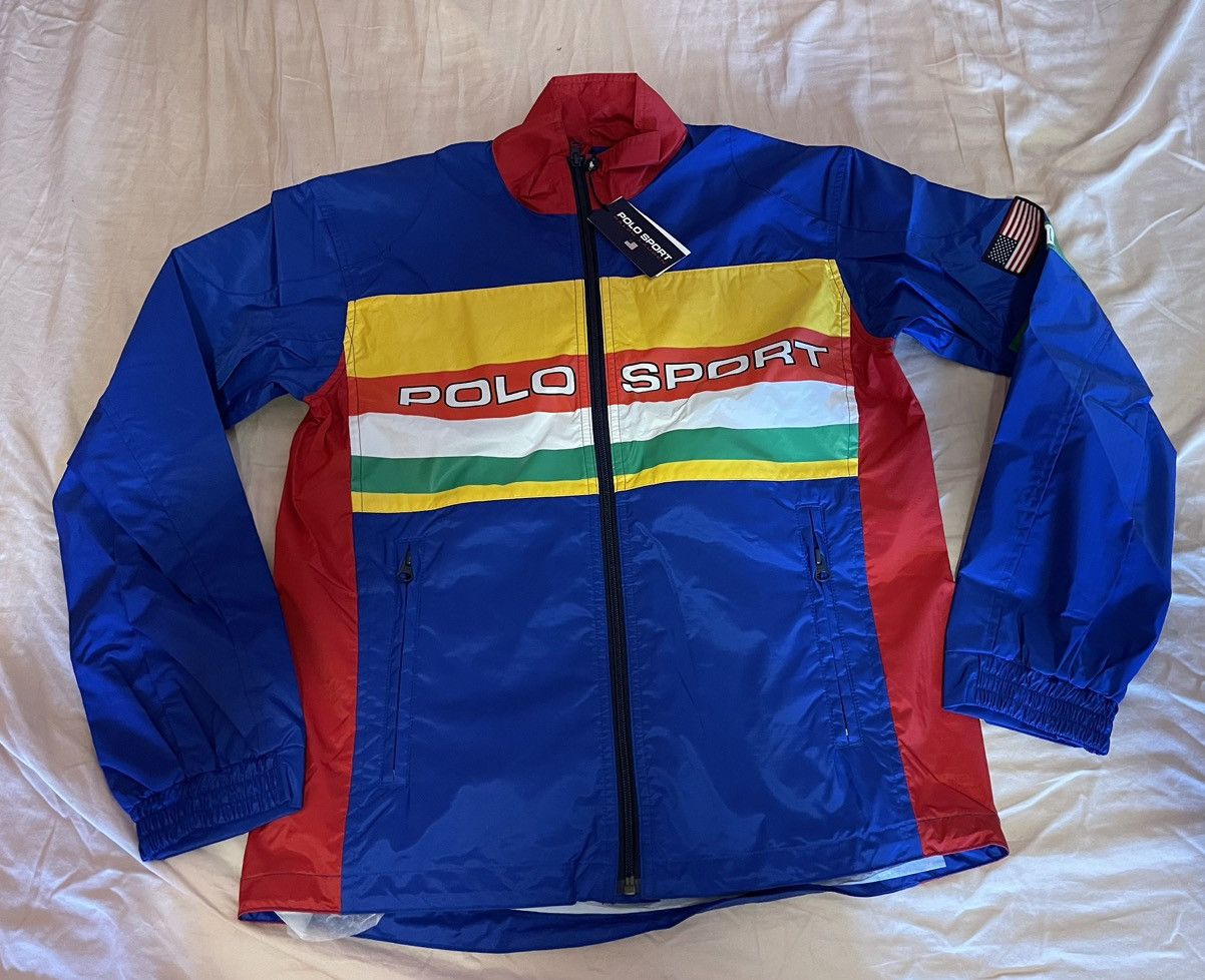 Image of Polo Ralph Laurent Polo Sport Cycling Jacket Stadium 1992, Men's (Size Small)