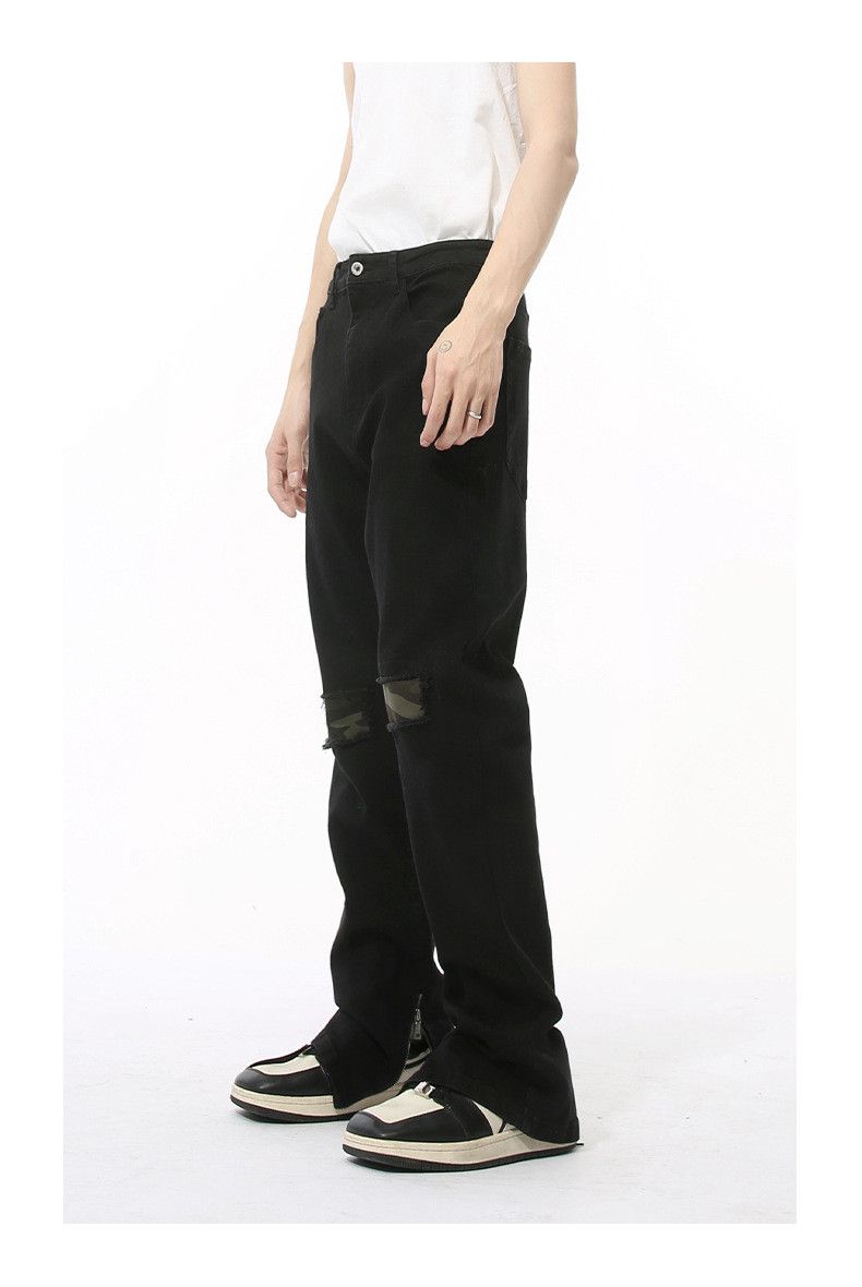 Japanese Brand × Jean Slim-fit flared jeans with camouflage patchwork Size US 32 / EU 48 - 4 Thumbnail