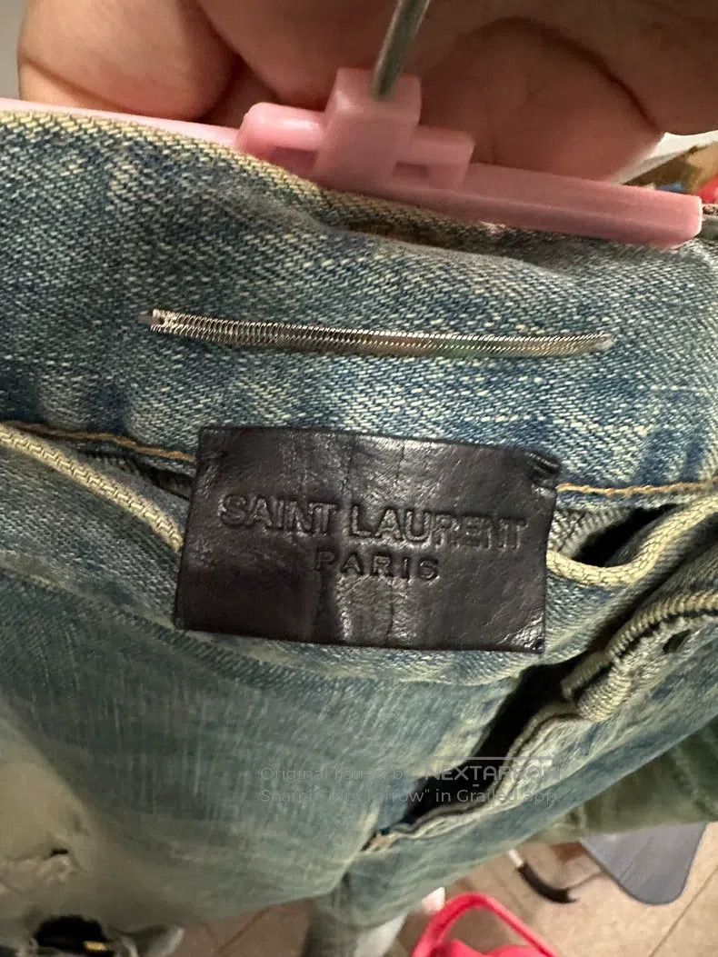 Saint Laurent Paris Saint Laurent Paris Big Destroyed Denim Jeans Size US 33 - 4 Thumbnail