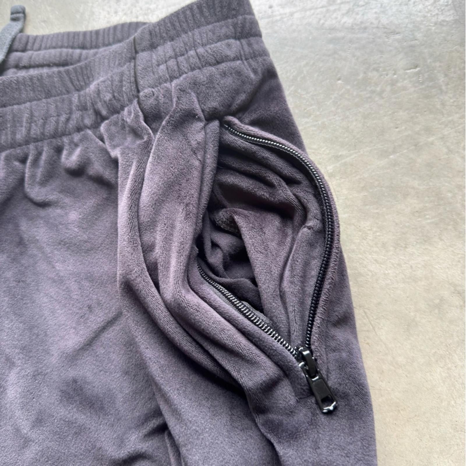 Swims SKIMS / Velour Oversized Track Pants / Black Size 32" / US 10 / IT 46 - 8 Thumbnail