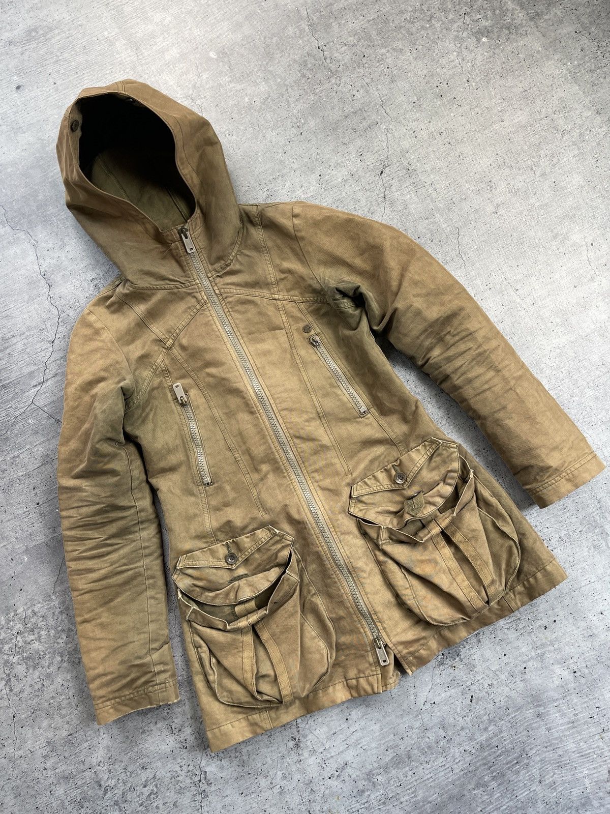 Diesel Women's DIESEL Fishtail Coat Jacket Archive Techwear Size M Size S / US 4 / IT 40 - 2 Thumbnail