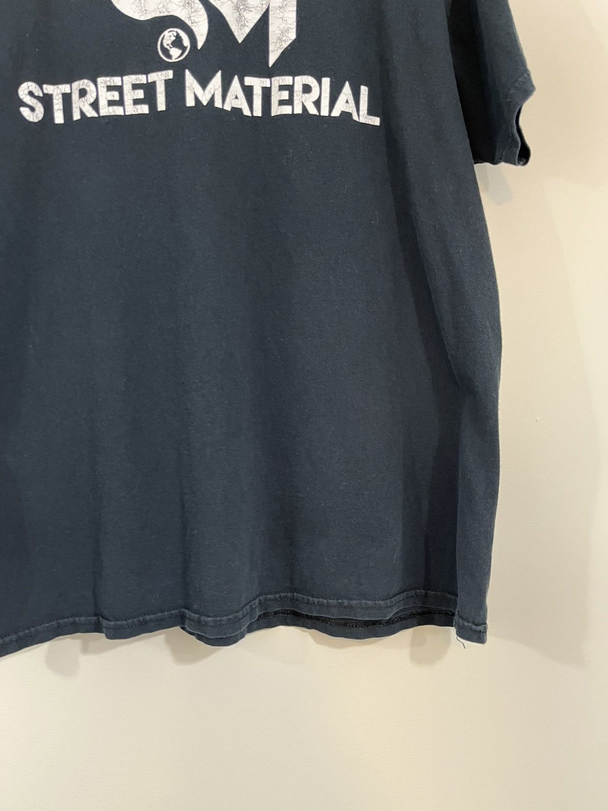 Vintage STREET MATERIAL Faded Logo Tee Size US L / EU 52-54 / 3 - 6 Thumbnail