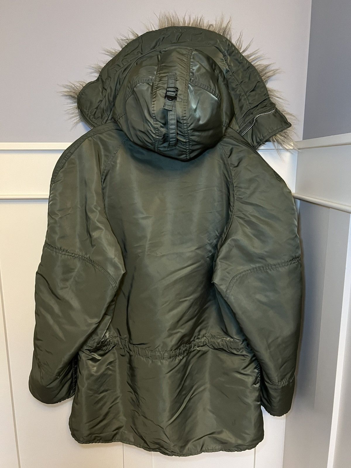 Alpha Industries Vintage Alpha Industries fur hood bomber jacket Size US XL / EU 56 / 4 - 18 Thumbnail
