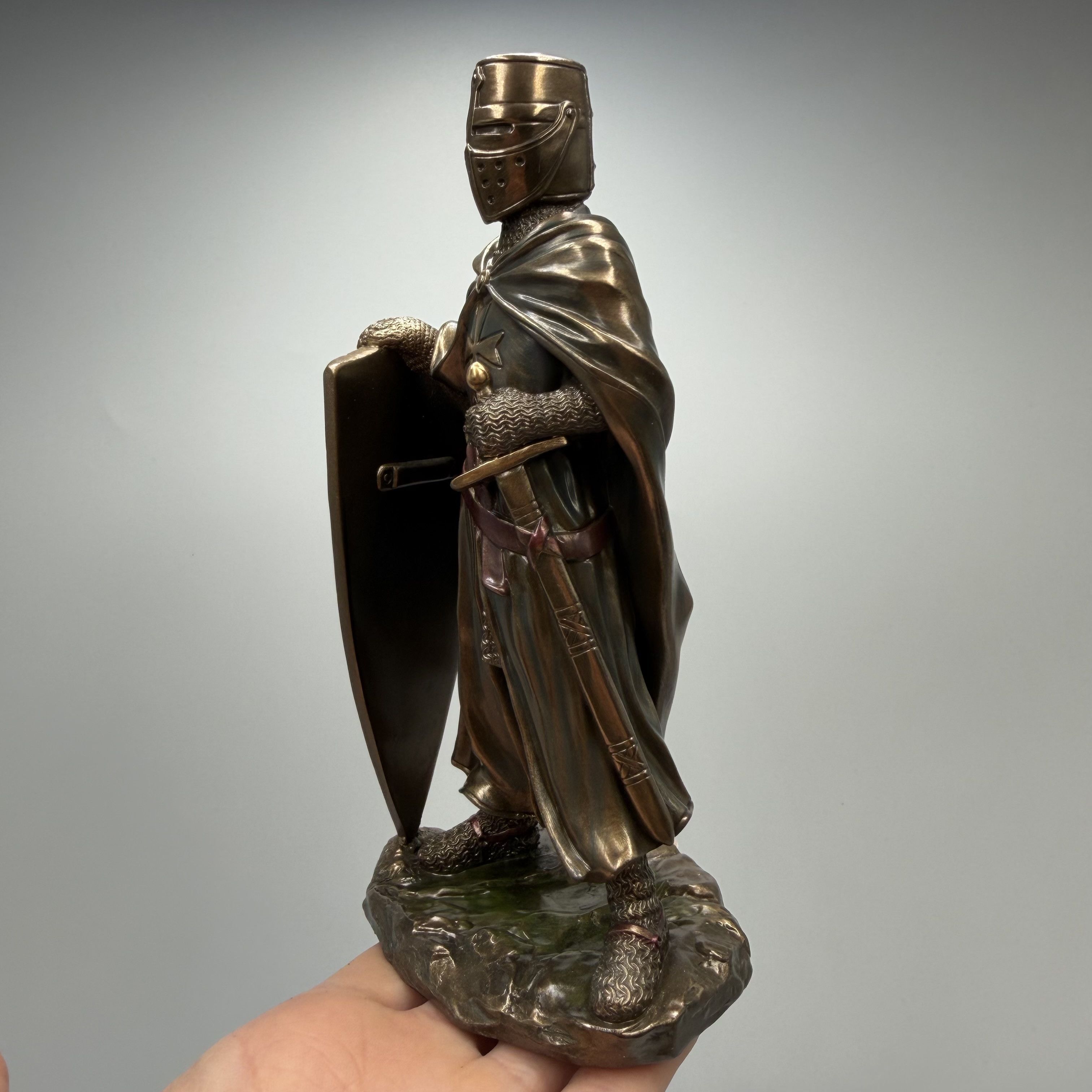 Other Crusader Knight Statue Bronze Finish Templar Figurine Size ONE SIZE - 6 Thumbnail