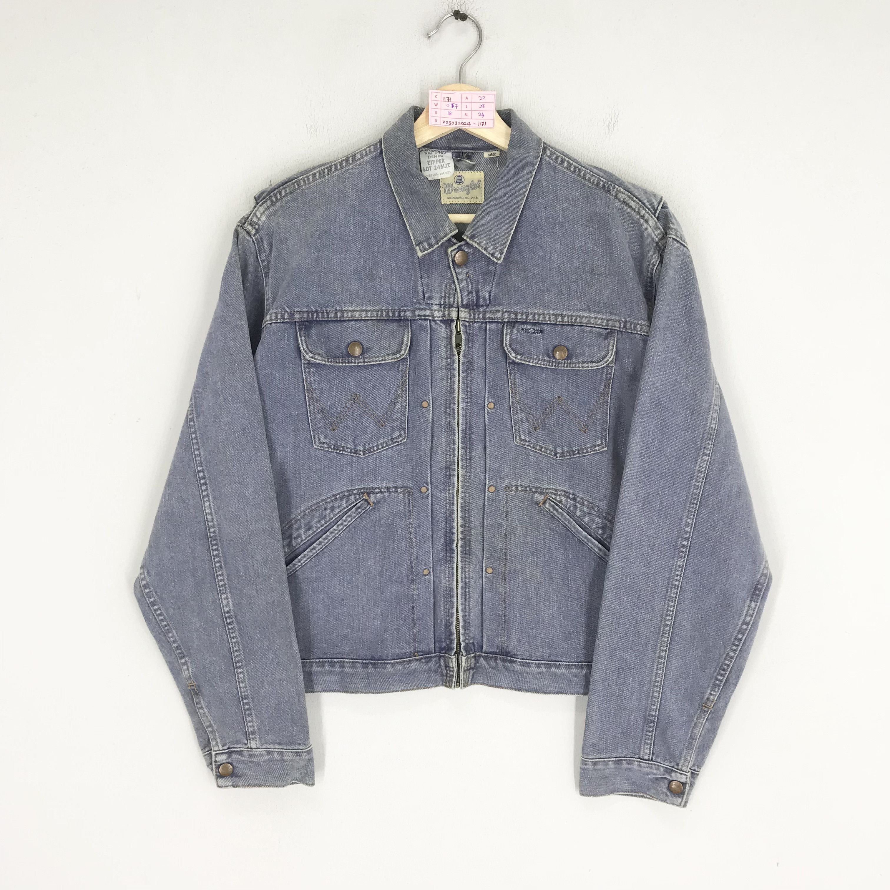 image of 80's Wrangler Blue Bell Trucker Denim Jacket, Men's (Size Small)