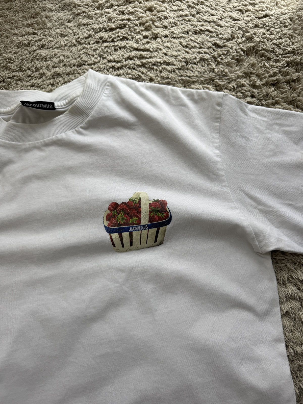 Jacquemus Jacquemus Le T-Shirt Fraises Printed Tee Size XS / US 0-2 / IT 36-38 - 6 Thumbnail