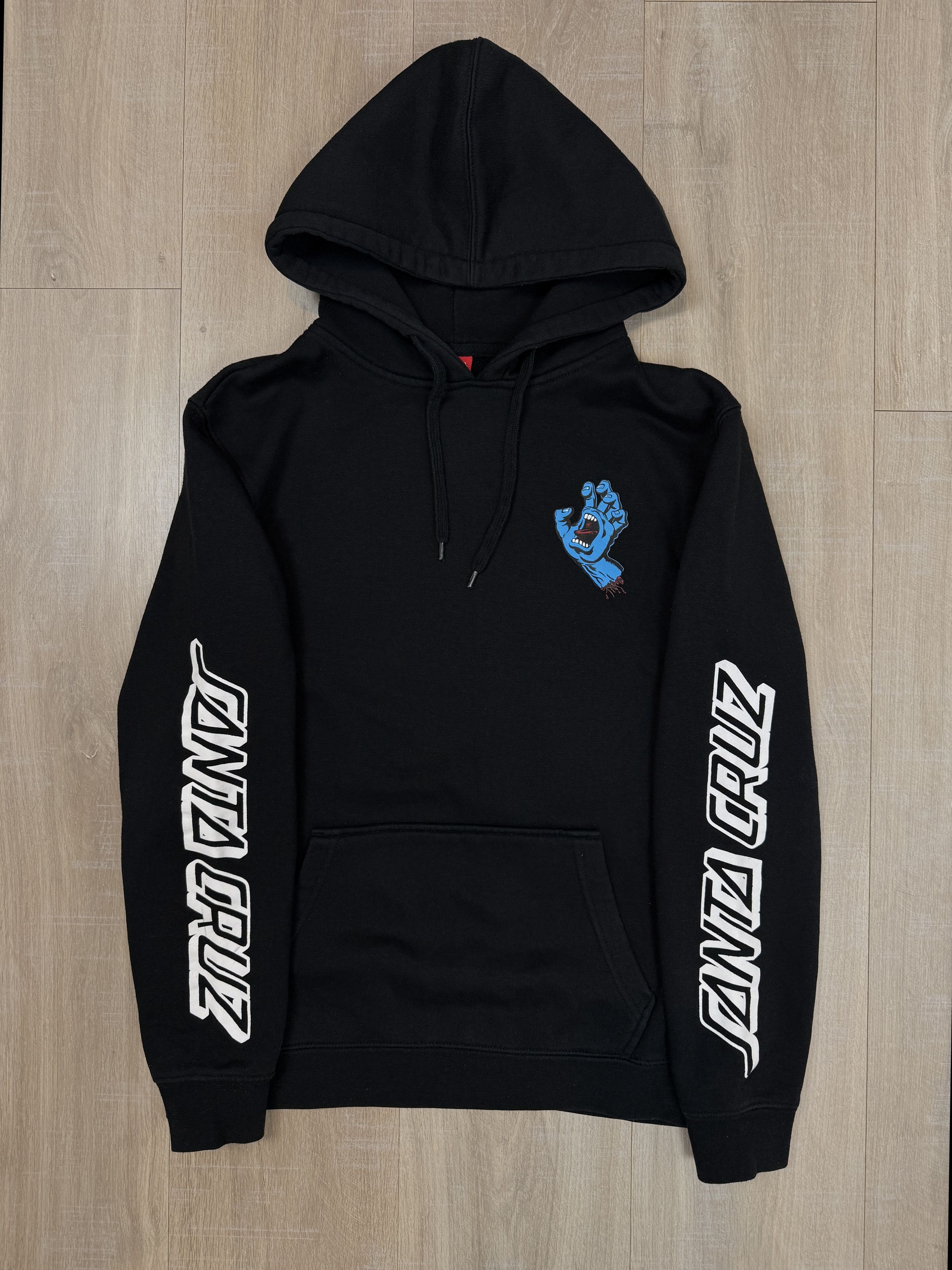 Santa Cruz Skateboards Santa Cruz Screaming Hand Fingers Logo Spellout Hoodie Black Size US S / EU 44-46 / 1 - 3 Thumbnail