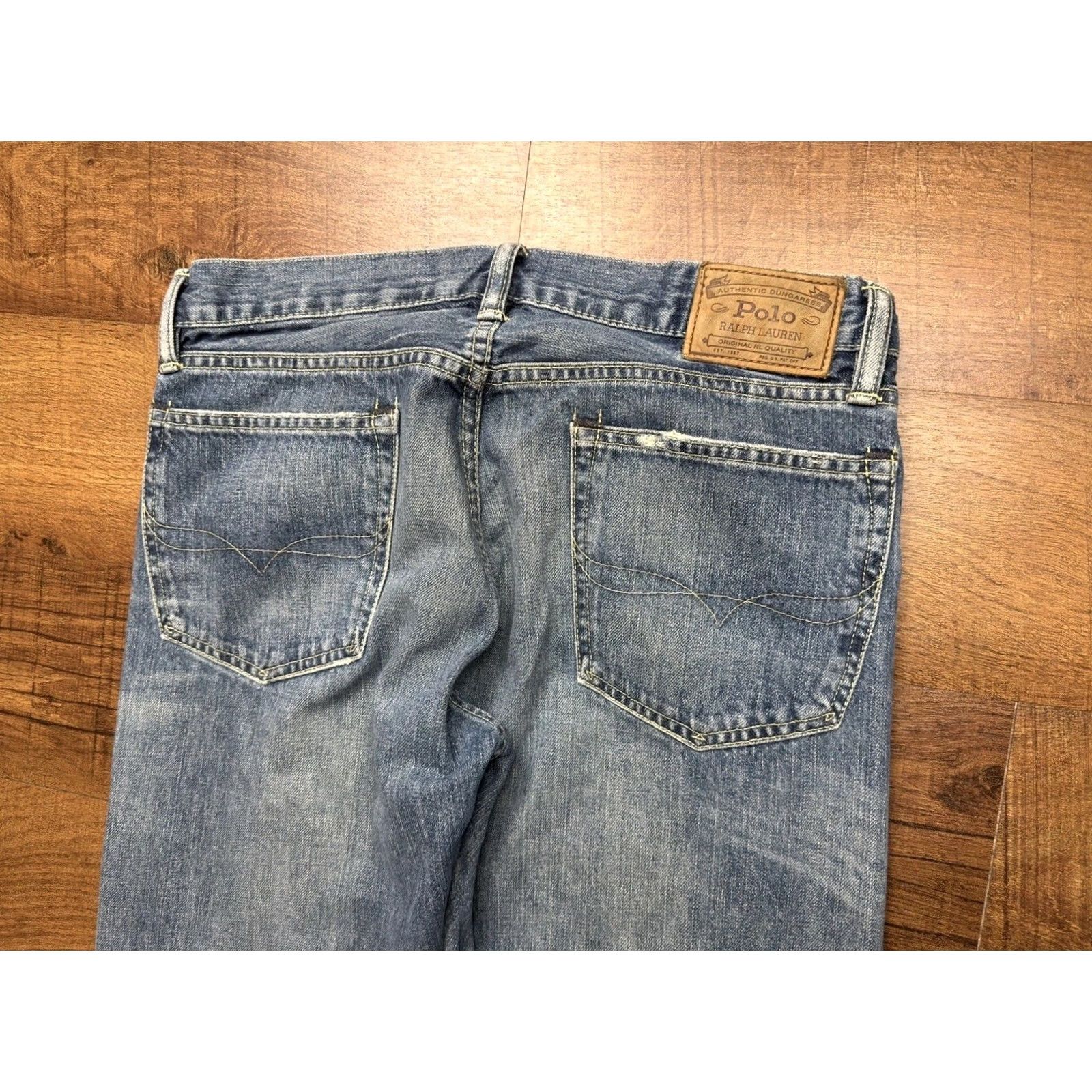 Polo Ralph Lauren Polo Ralph Lauren Jeans Mens Blue Varick Slim Straight Selvedge Denim 32X32 DP9 Size US XS / EU 42 / 0 - 6 Thumbnail
