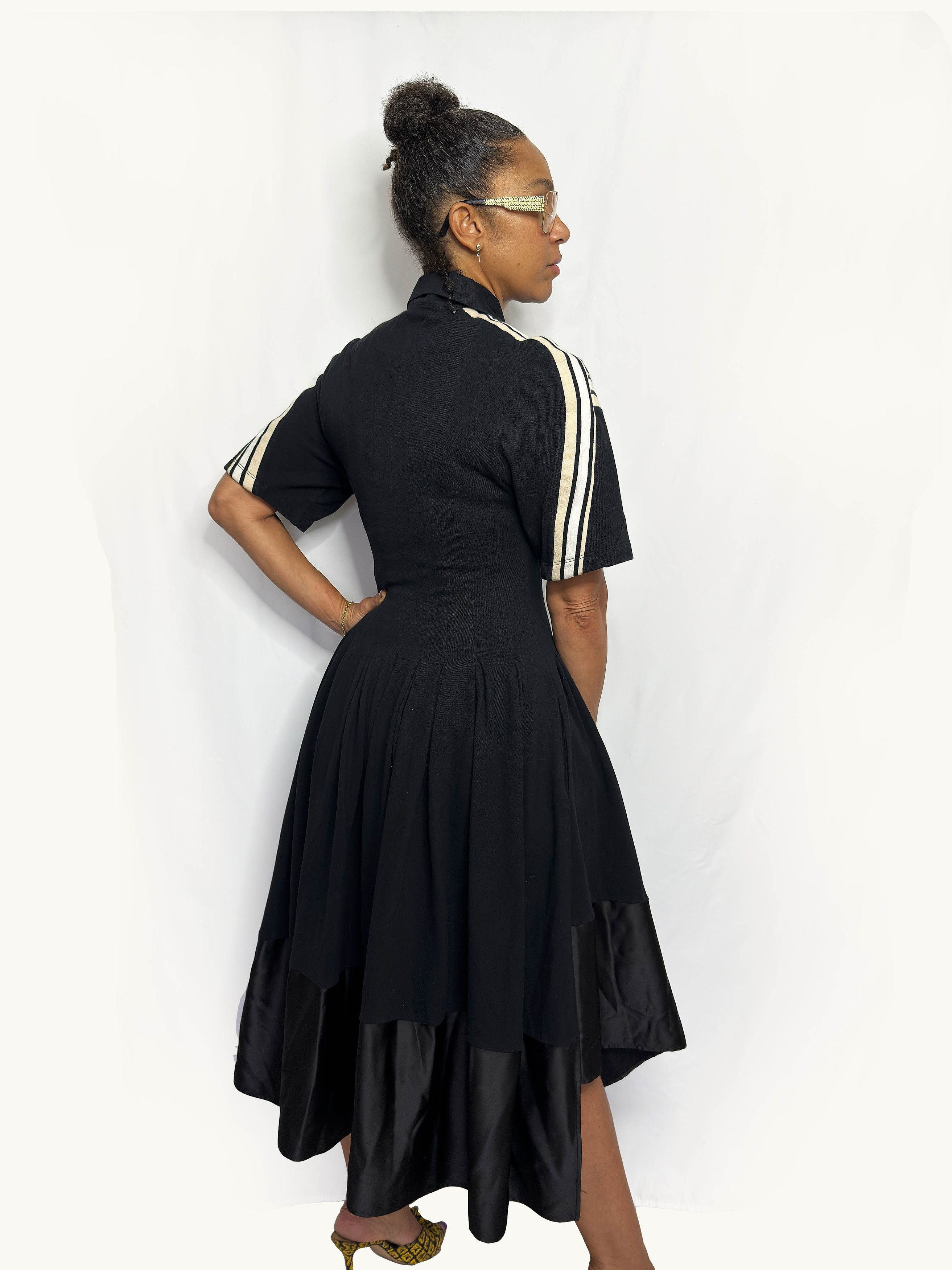 Other Koché Black Knit Polo Shirt Midi Dress Size S / US 4 / IT 40 - 2 Thumbnail