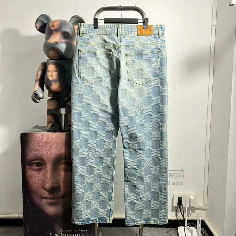 Louis Vuitton Louis Vuitton Feidun Checker Jeans Size US 38 / EU 54 - 2 Thumbnail