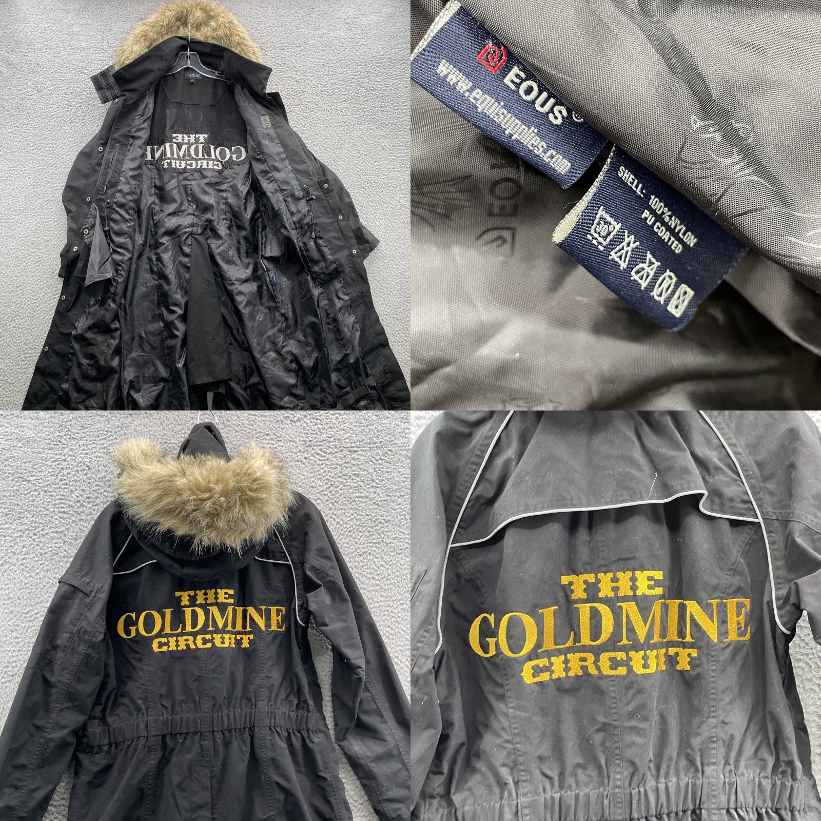 NEOUS Eous Long Fur Trim Coat Women's Medium Outdoor Parka Gorpcore Winter Chic Black Coat Size M / US 6-8 / IT 42-44 - 8 Thumbnail