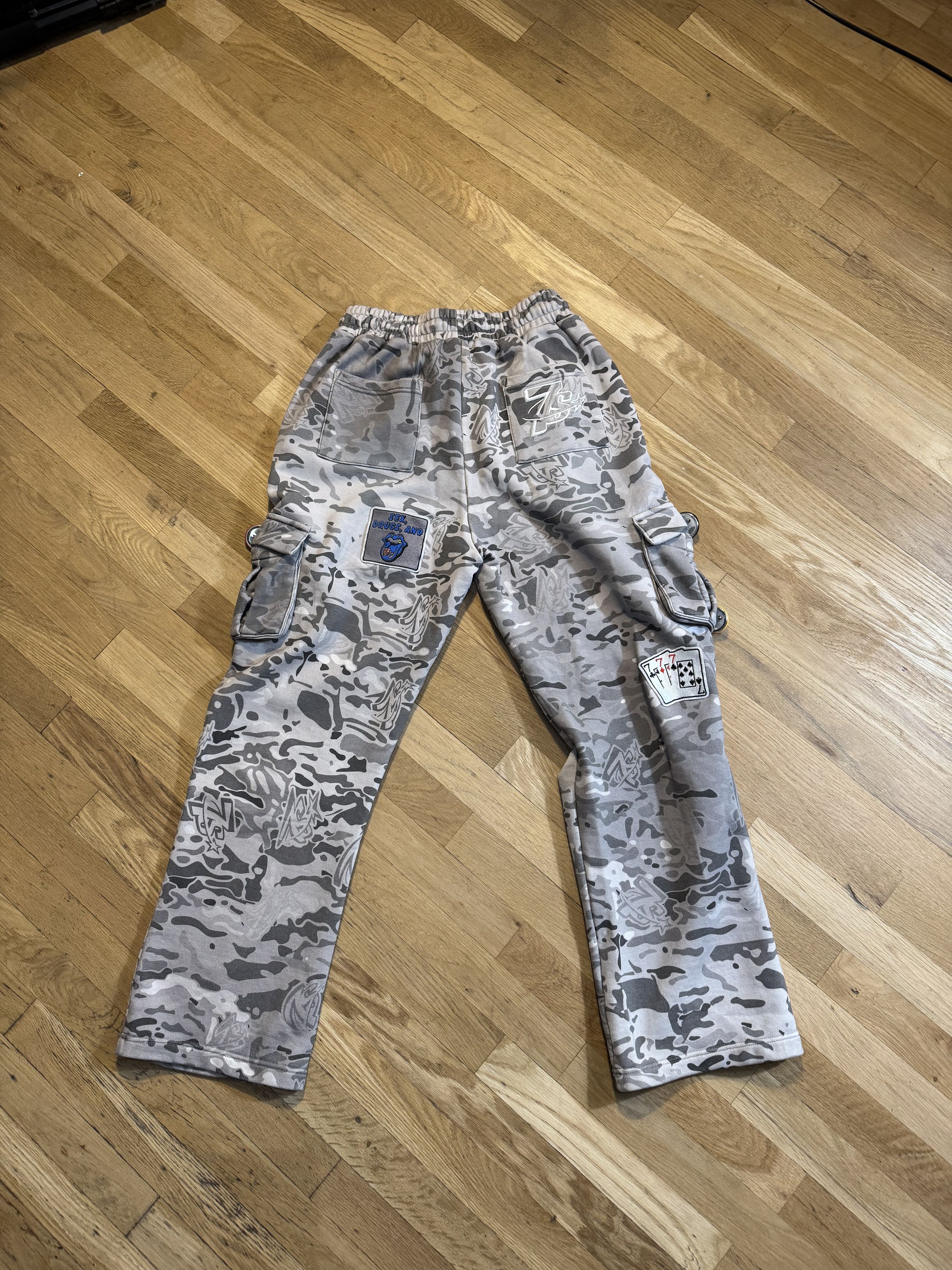 TRIPLE SEVENS Triple Sevens Patchwork 7s Camo Cargosweats Size US 32 / EU 48 - 2 Thumbnail