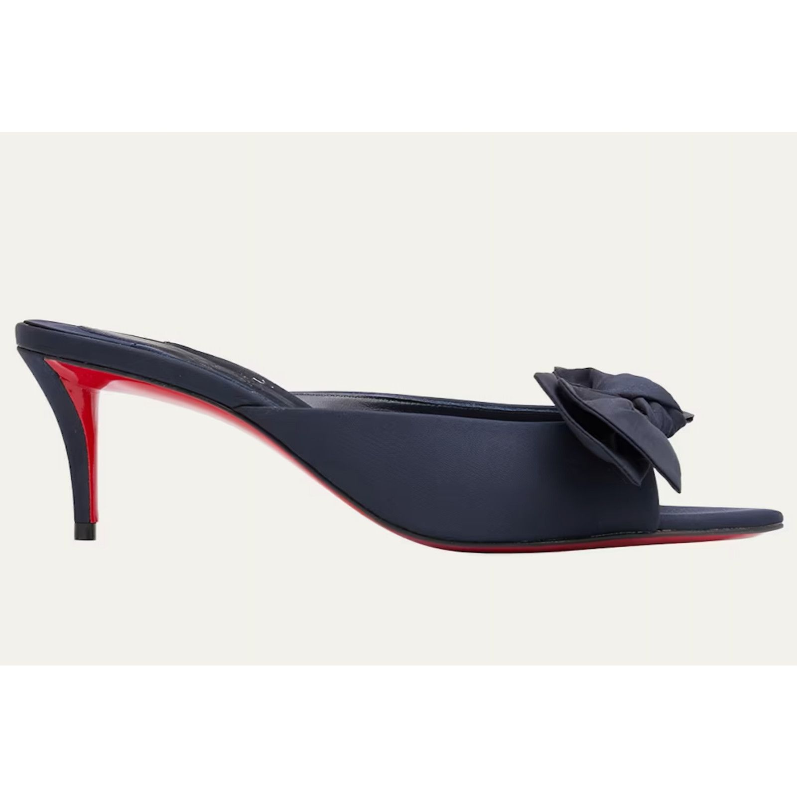 Christian Louboutin Mulazee 60 Blue Bow Mule Heel 40, Women's (Size 10)
