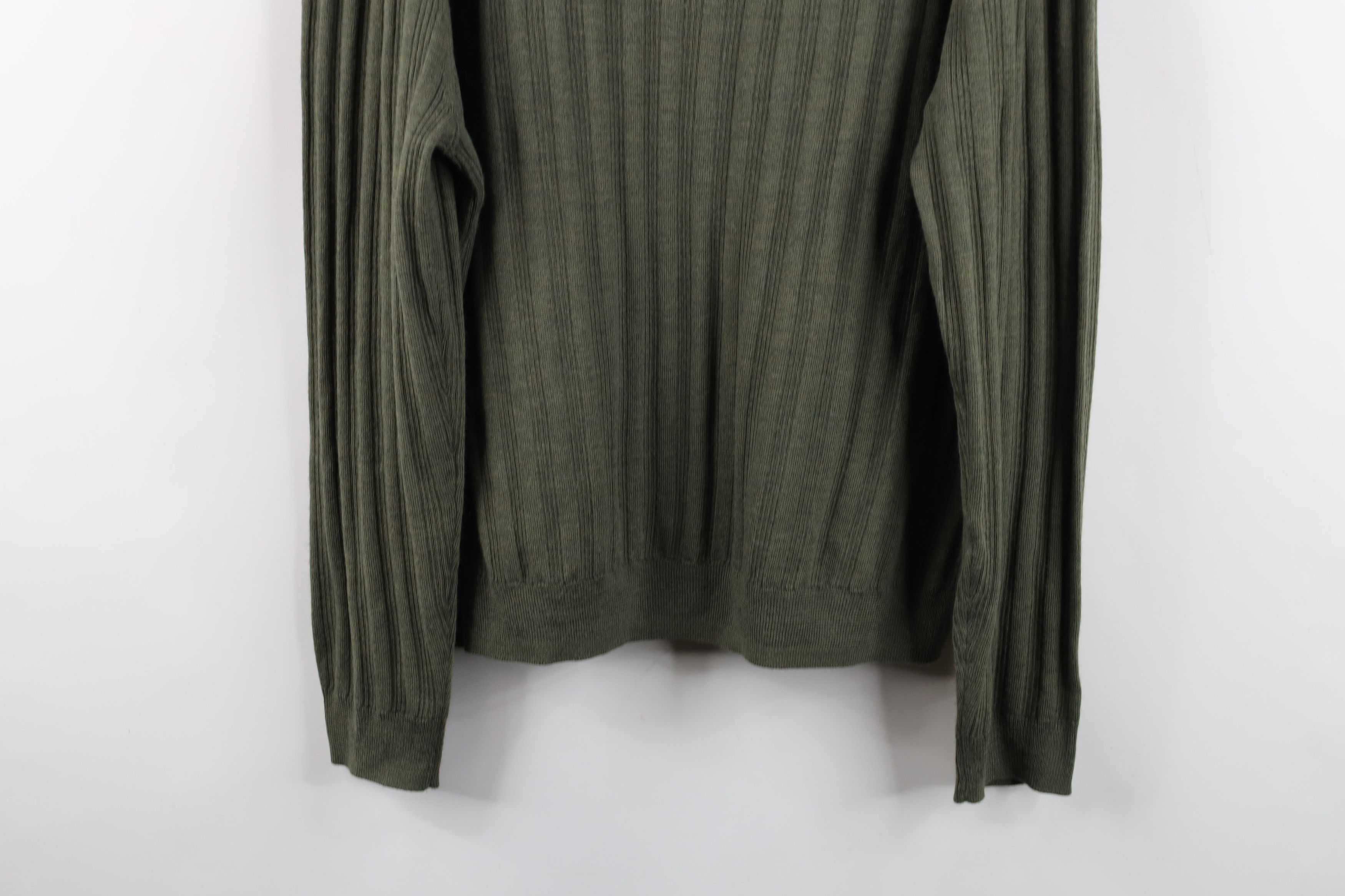 Vintage Vintage 90s Streetwear Ribbed Knit Mock Neck Sweater Size US L / EU 52-54 / 3 - 10 Thumbnail