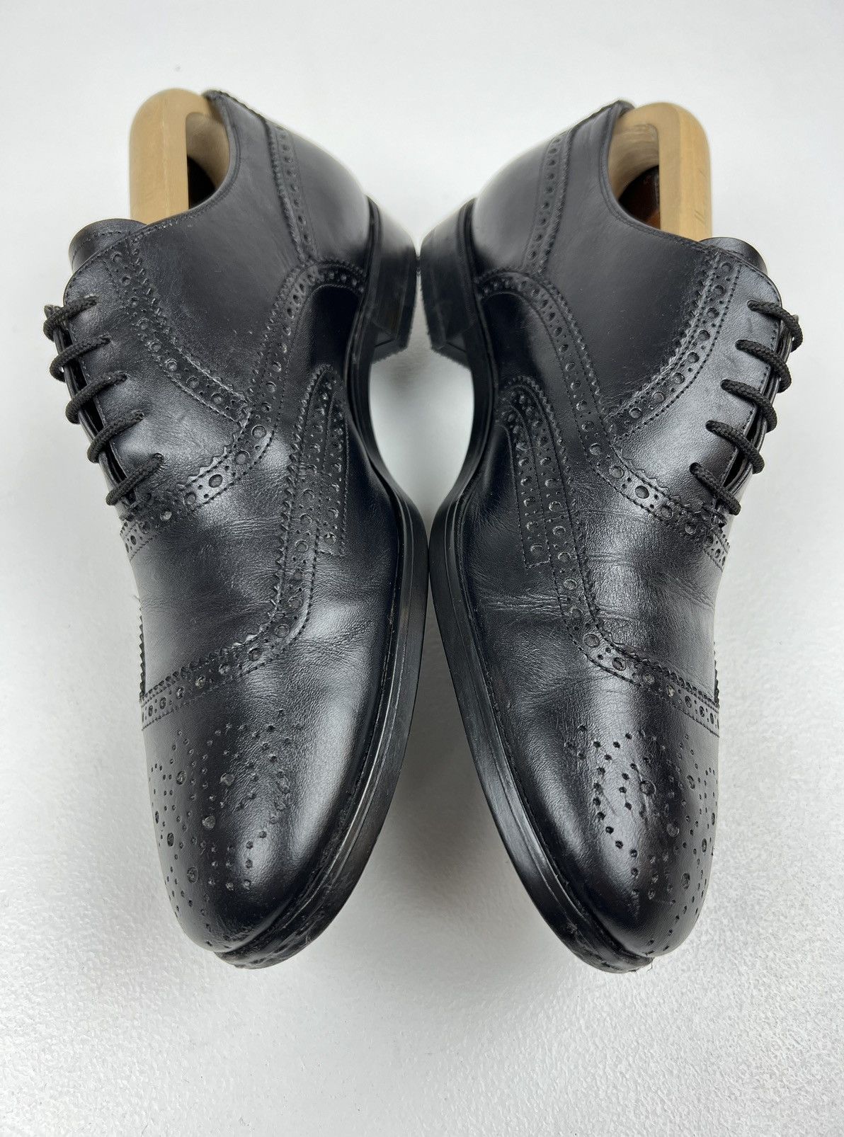 Prada PRADA MILANO Oxfords Leather Shoes Wingtip Black Men’s Size US 8.5 / EU 41-42 - 6 Thumbnail