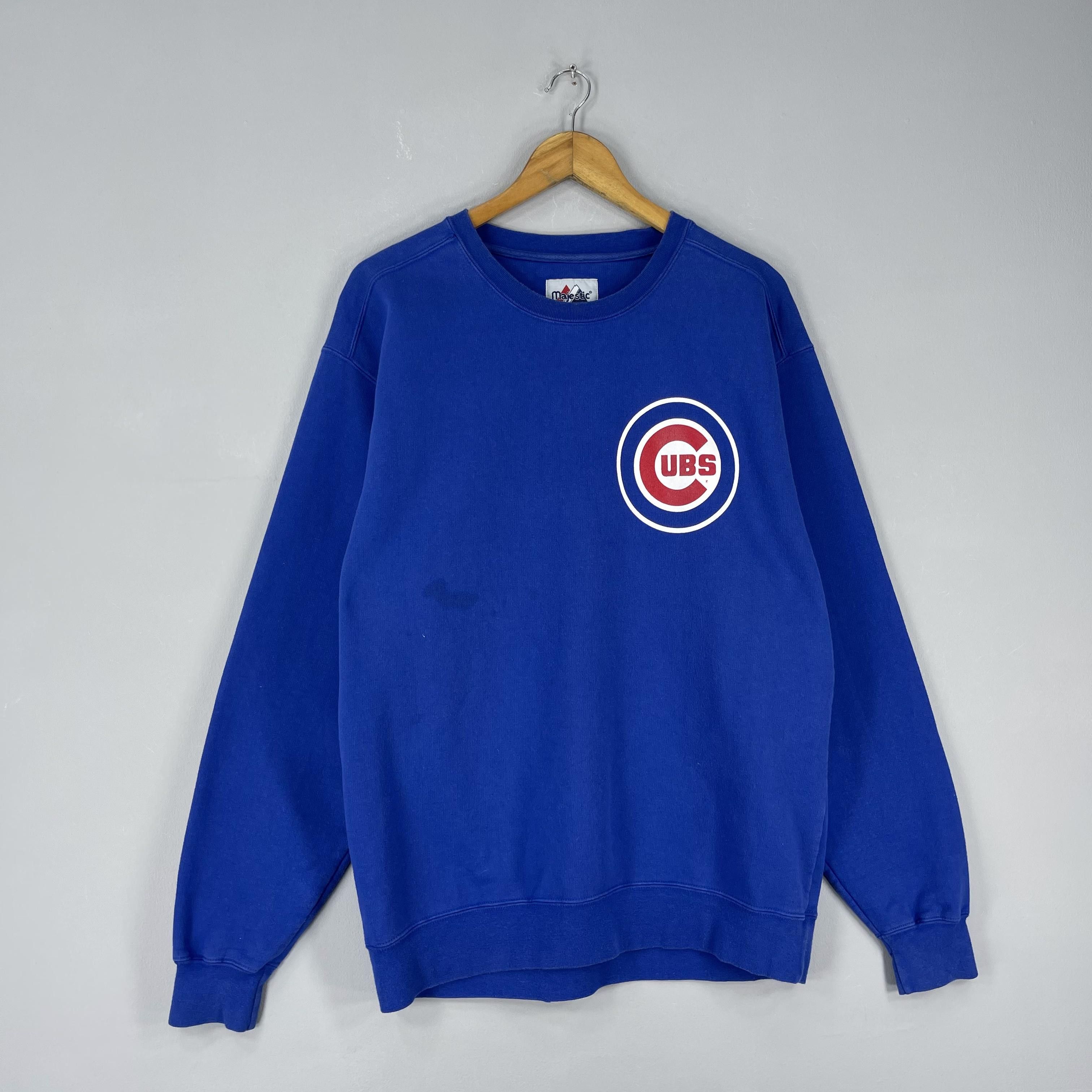 MLB Vintage 90s Majestic CHICAGO CUBS Mlb Baseball Sweatshirt Size US M / EU 48-50 / 2 - 3 Thumbnail