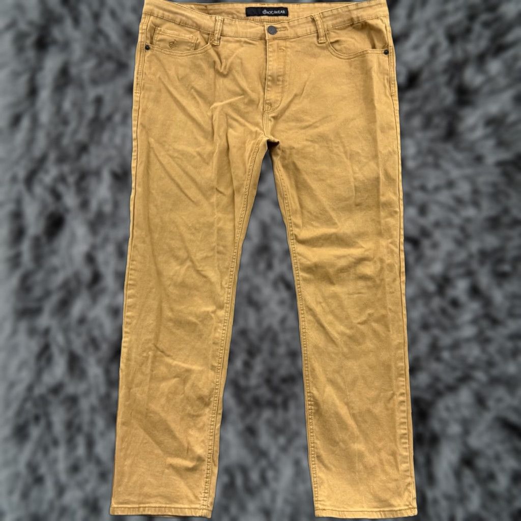 Rocawear VINTAGE Rocawear Jeans Mens 42x32 Yellow Baggy Hip Hop Loose Wide Leg Y2K Size US 42 / EU 58 - 1 Thumbnail
