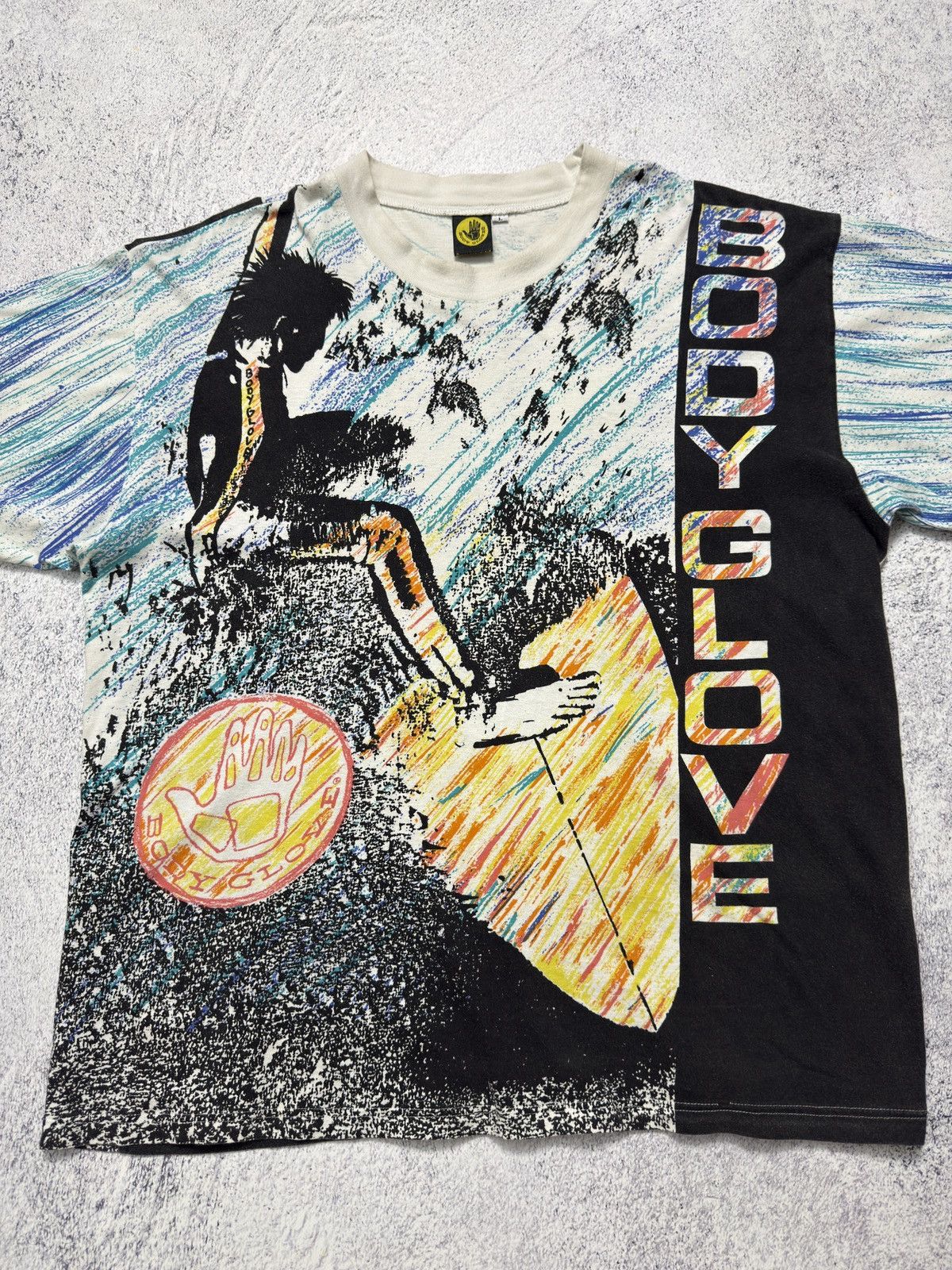Body Glove VTG 1989 Body Glove All Over Print Single Stitch Surfing Tee Size US L / EU 52-54 / 3 - 2 Thumbnail